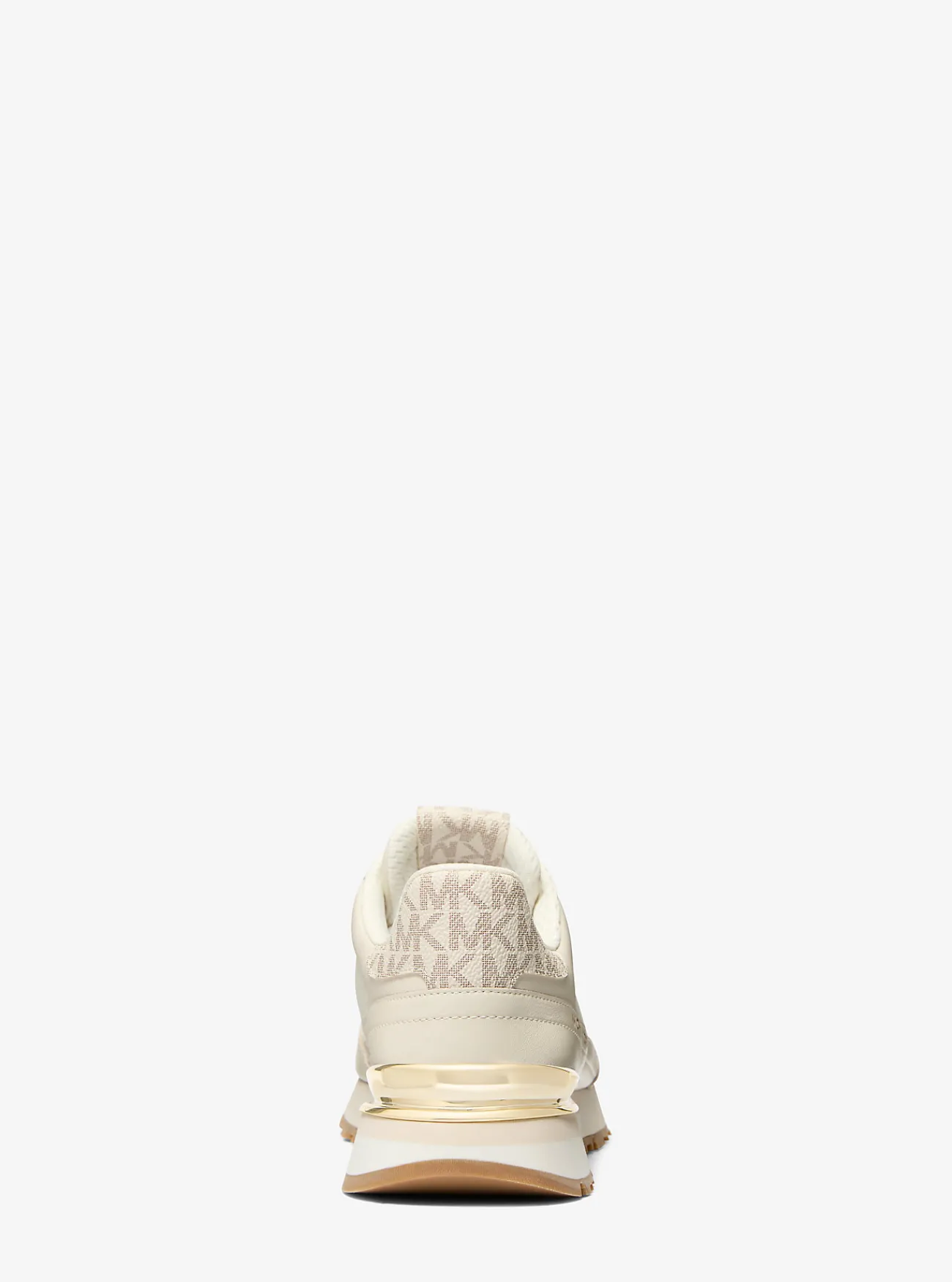 Michael Kors Sneaker Nova van leer en nylon VANILLECOMBO New