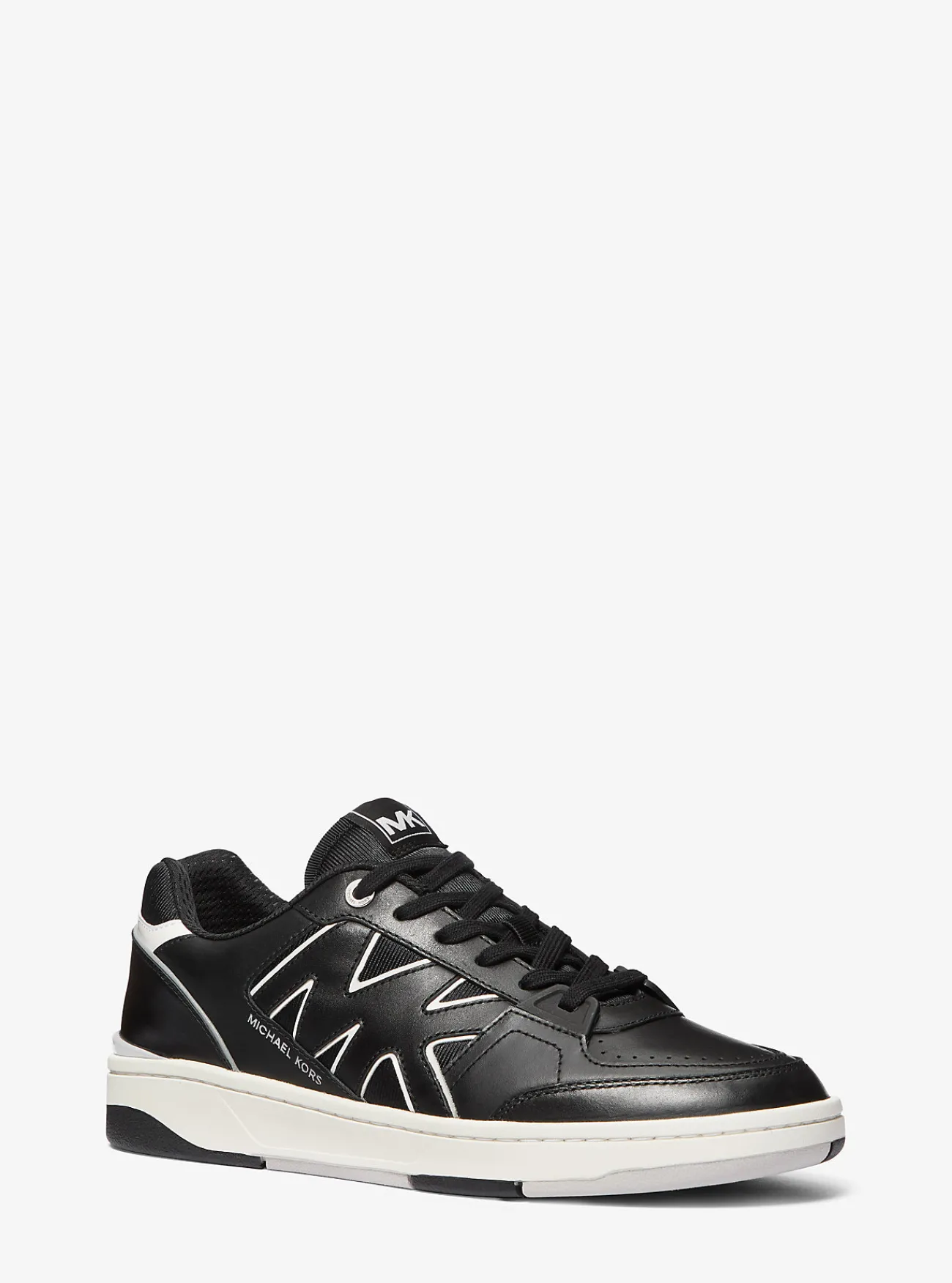 Michael Kors Sneaker Rebel van leer ZWART Fashion