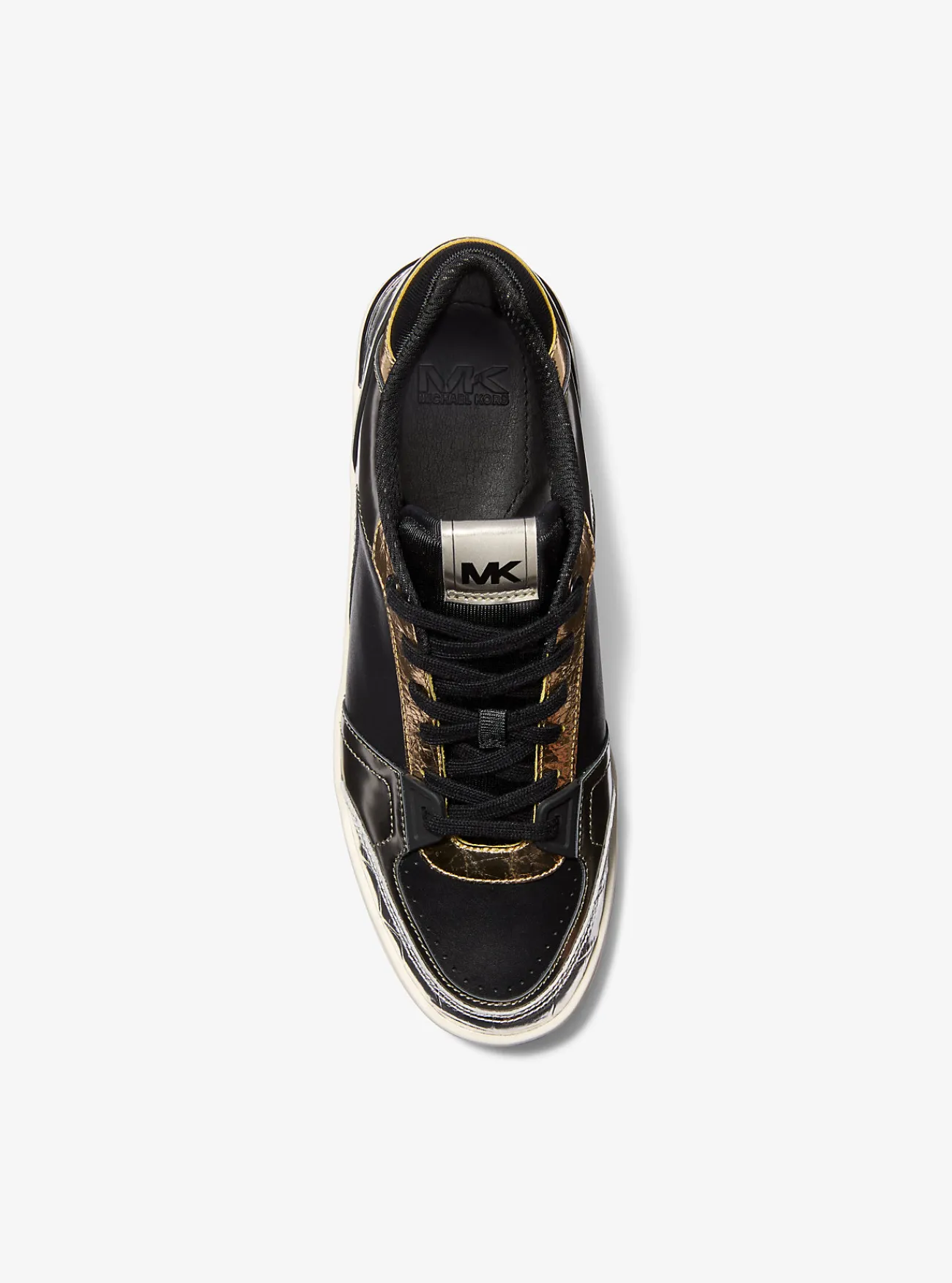 Michael Kors Sneaker Rebel van leer met kleurvlakken ZWARTCOMBO Best