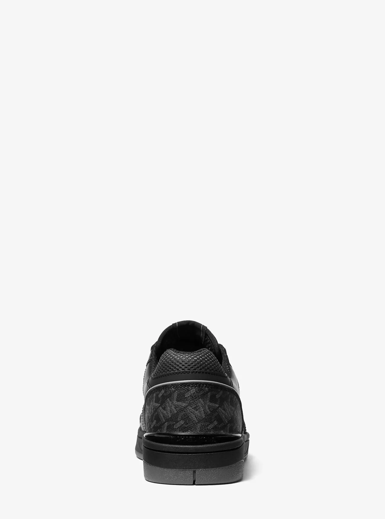Michael Kors Sneaker Rebel van leer met Empire-monogram ZWART Clearance