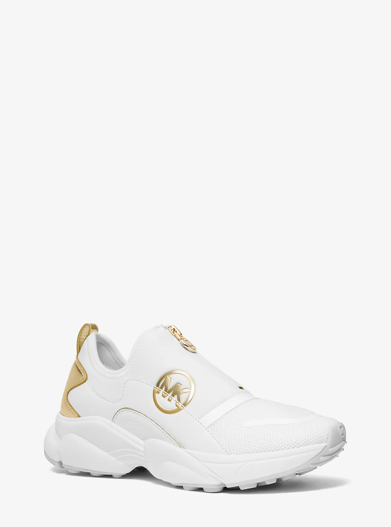 Michael Kors Sneaker Sami van scuba en mesh met rits OPTISCHWIT Clearance