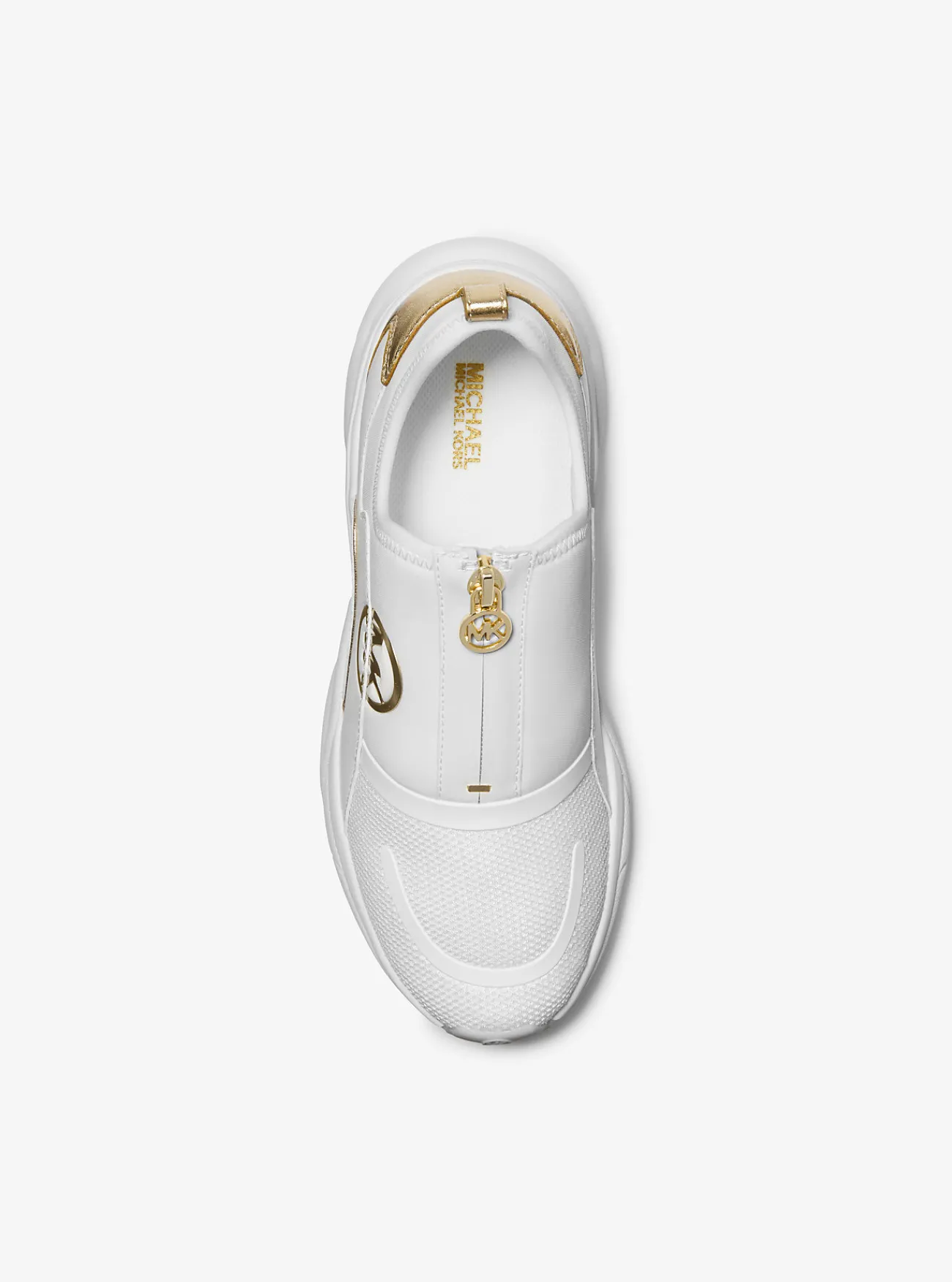Michael Kors Sneaker Sami van scuba en mesh met rits OPTISCHWIT Clearance