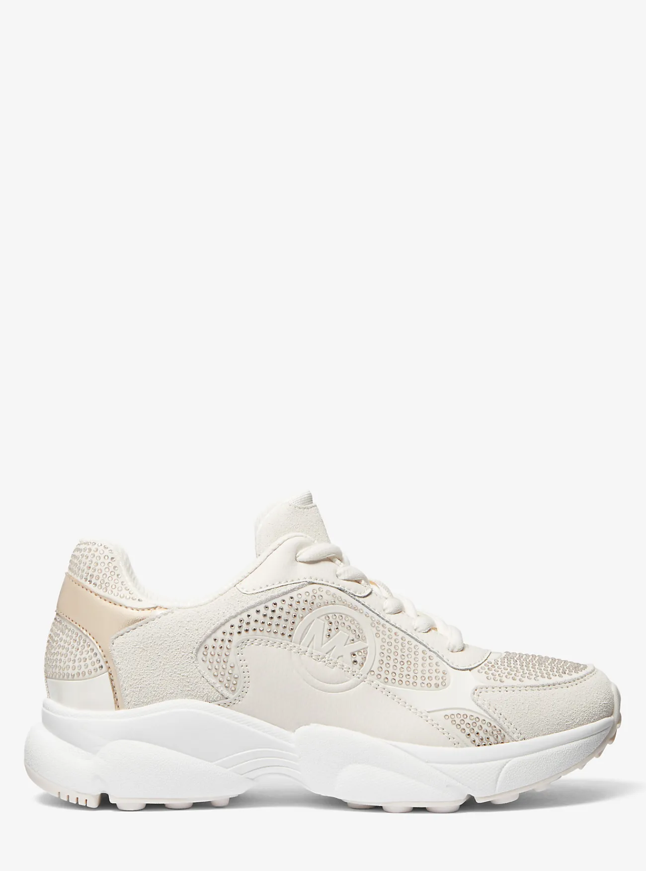 Michael Kors Sneaker Sami van versierde scuba en leer CR&Egrave;ME Hot