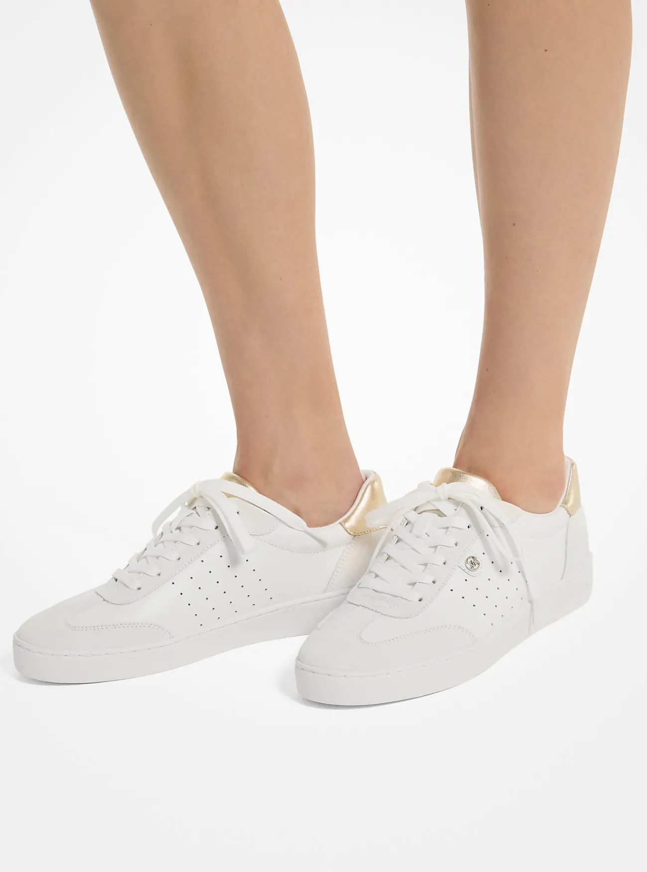 Michael Kors Sneaker Scotty van leer LICHTGOUDMULTI Hot