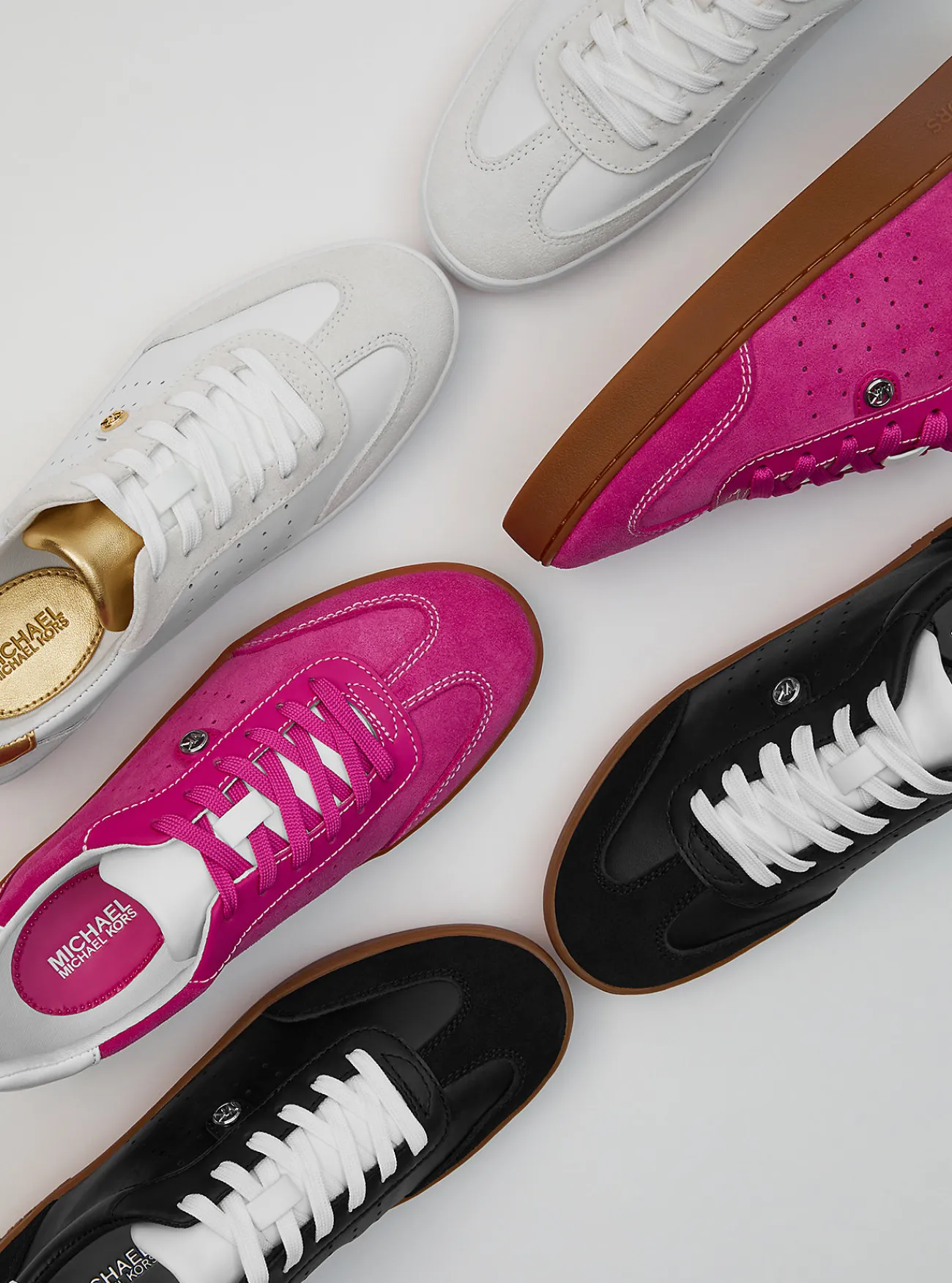 Michael Kors Sneaker Scotty van leer LICHTGOUDMULTI Hot