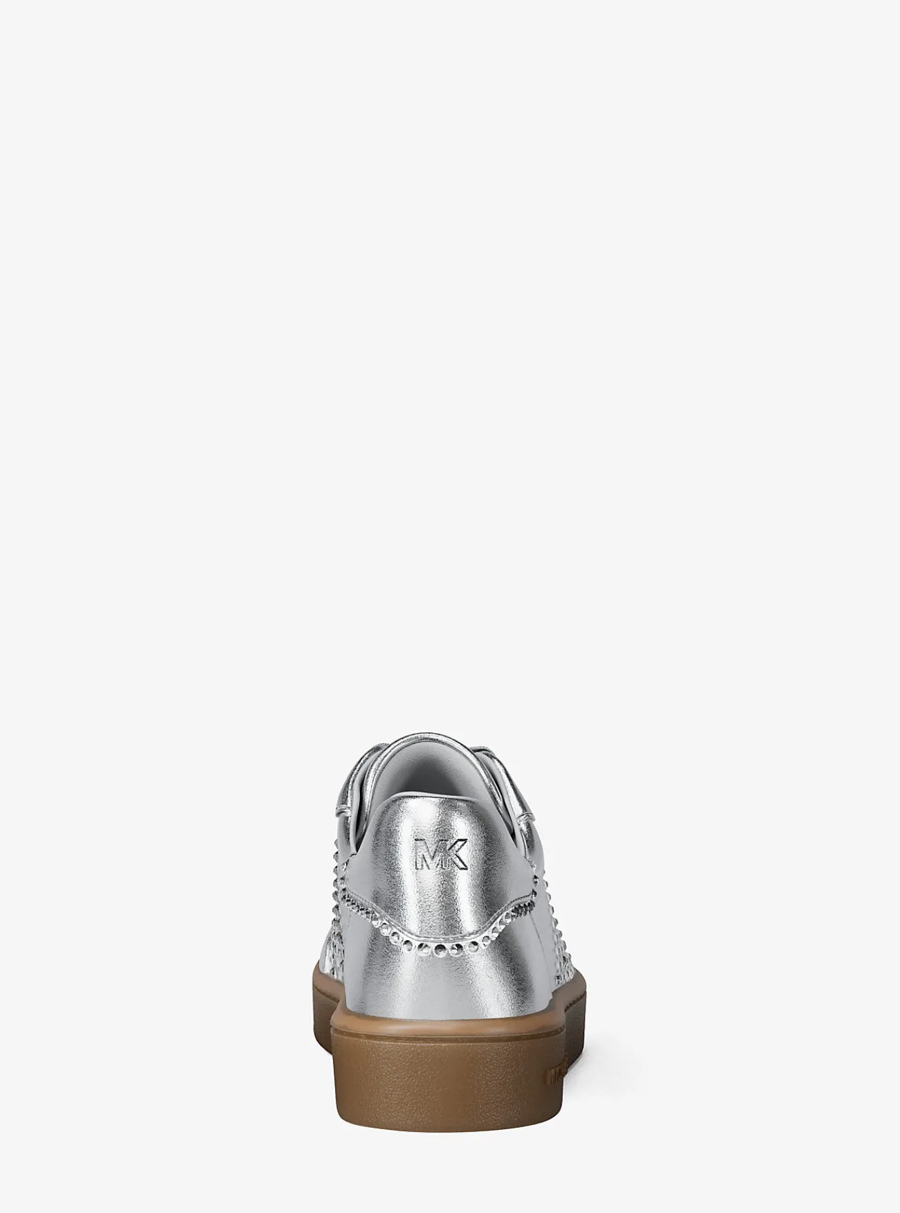 Michael Kors Sneaker Scotty van metallic leer met versiering ZILVER Fashion