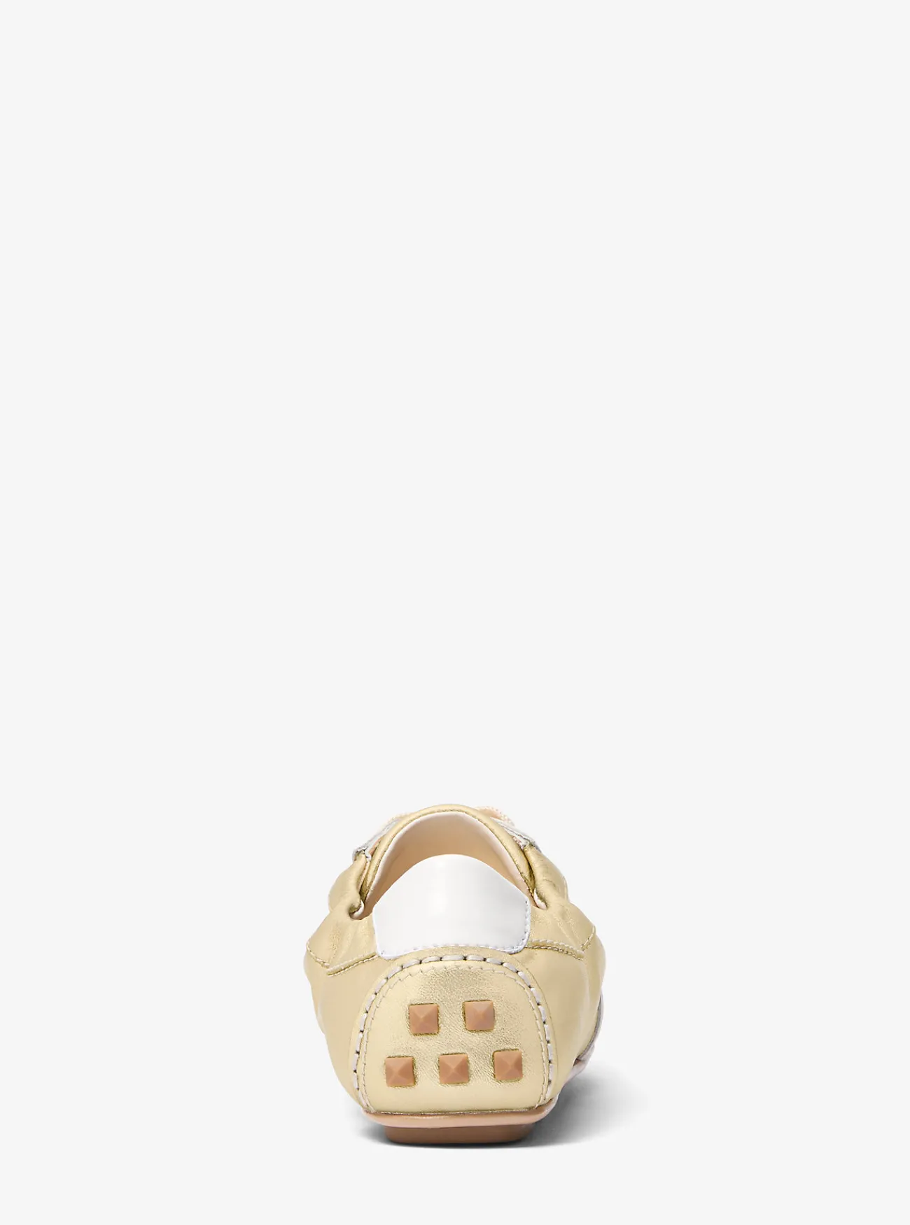 Michael Kors Sneaker Susie van metallic leer en su&egrave;de LICHTGOUD Outlet
