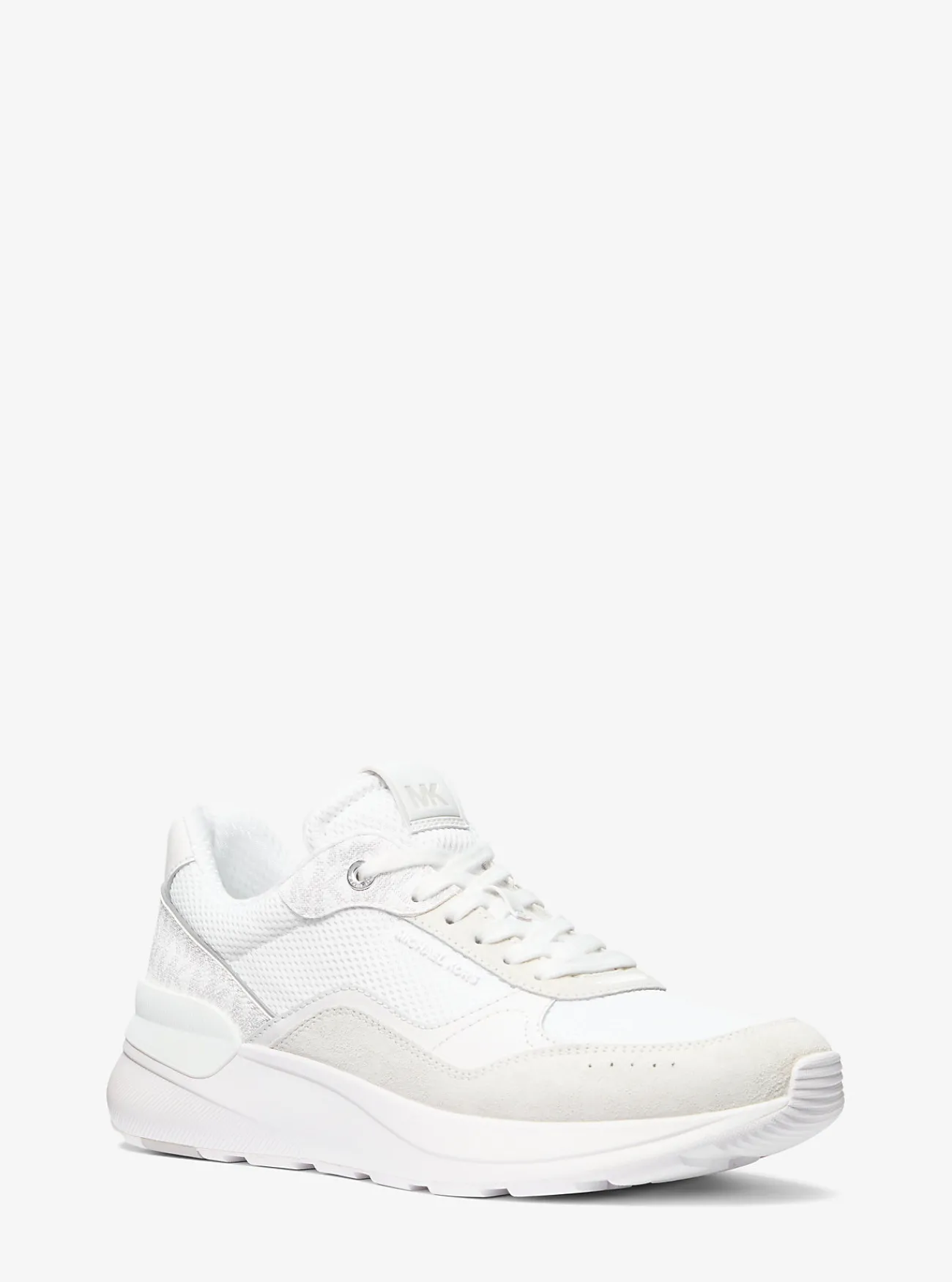 Michael Kors Sneaker Trevor van gemengd materiaal HELDERWIT Fashion