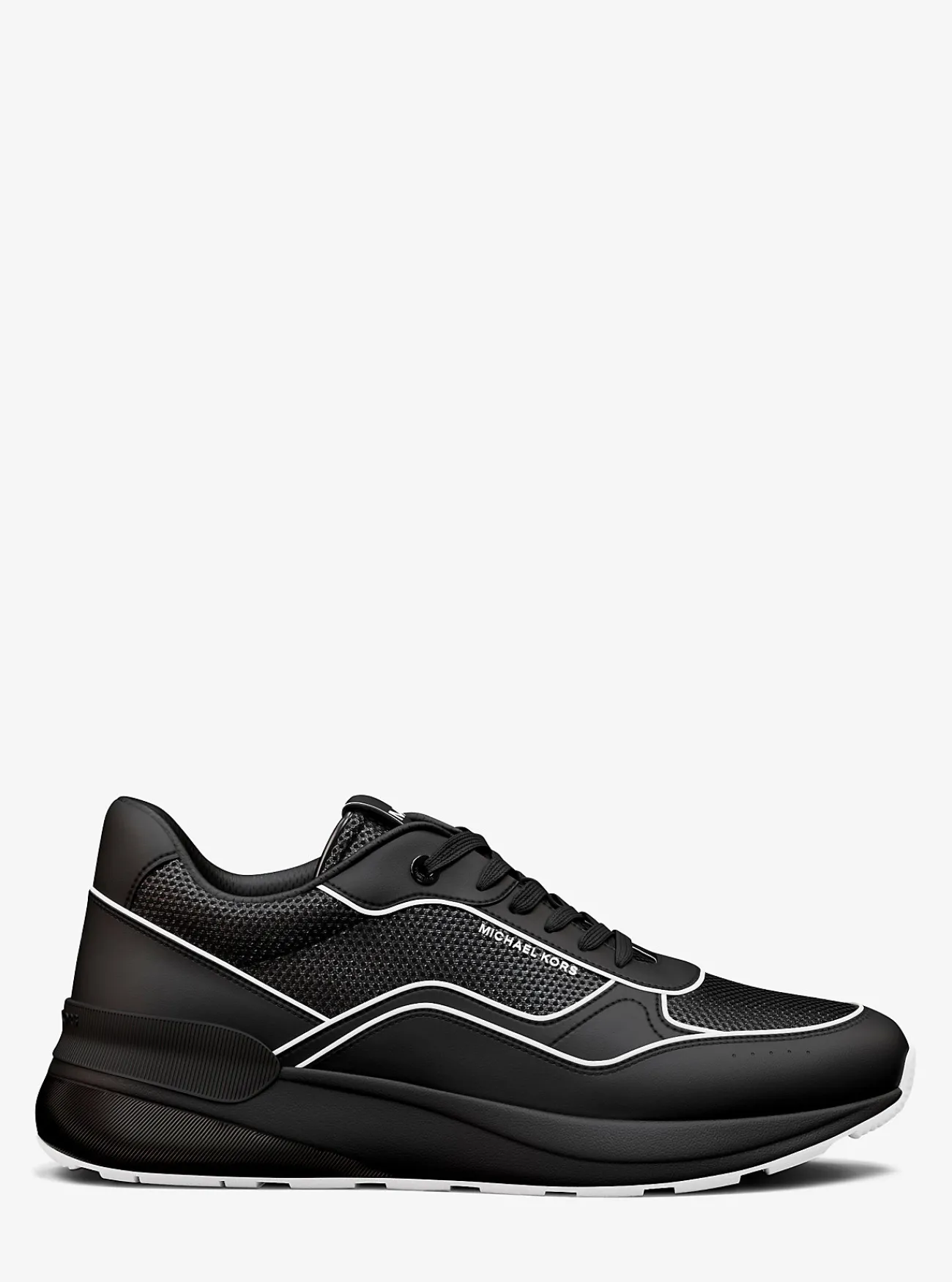 Michael Kors Sneaker Trevor van leer en mesh Hot