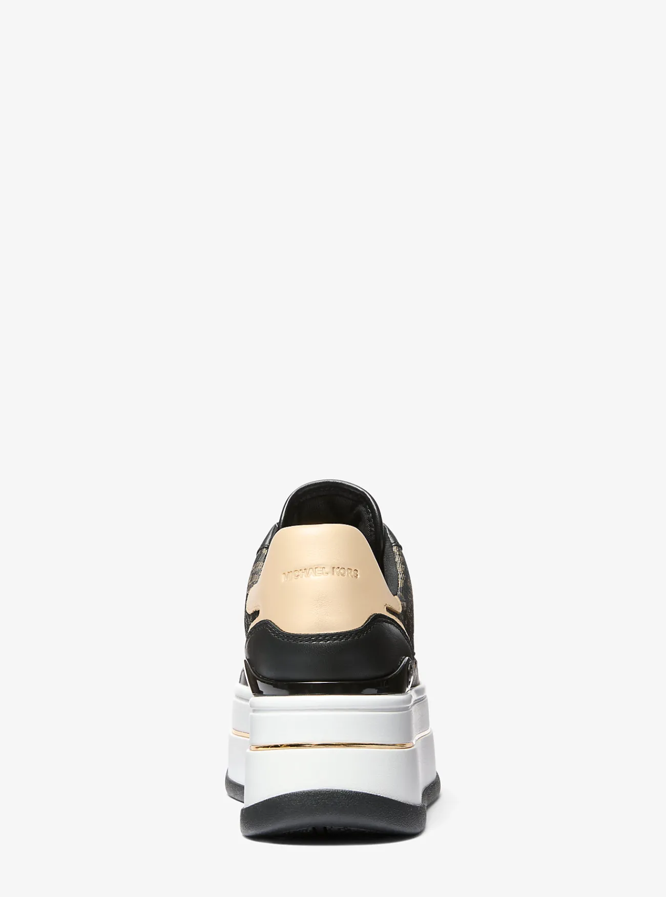 Michael Kors Sneaker van leer met metallic Empire-monogram Best