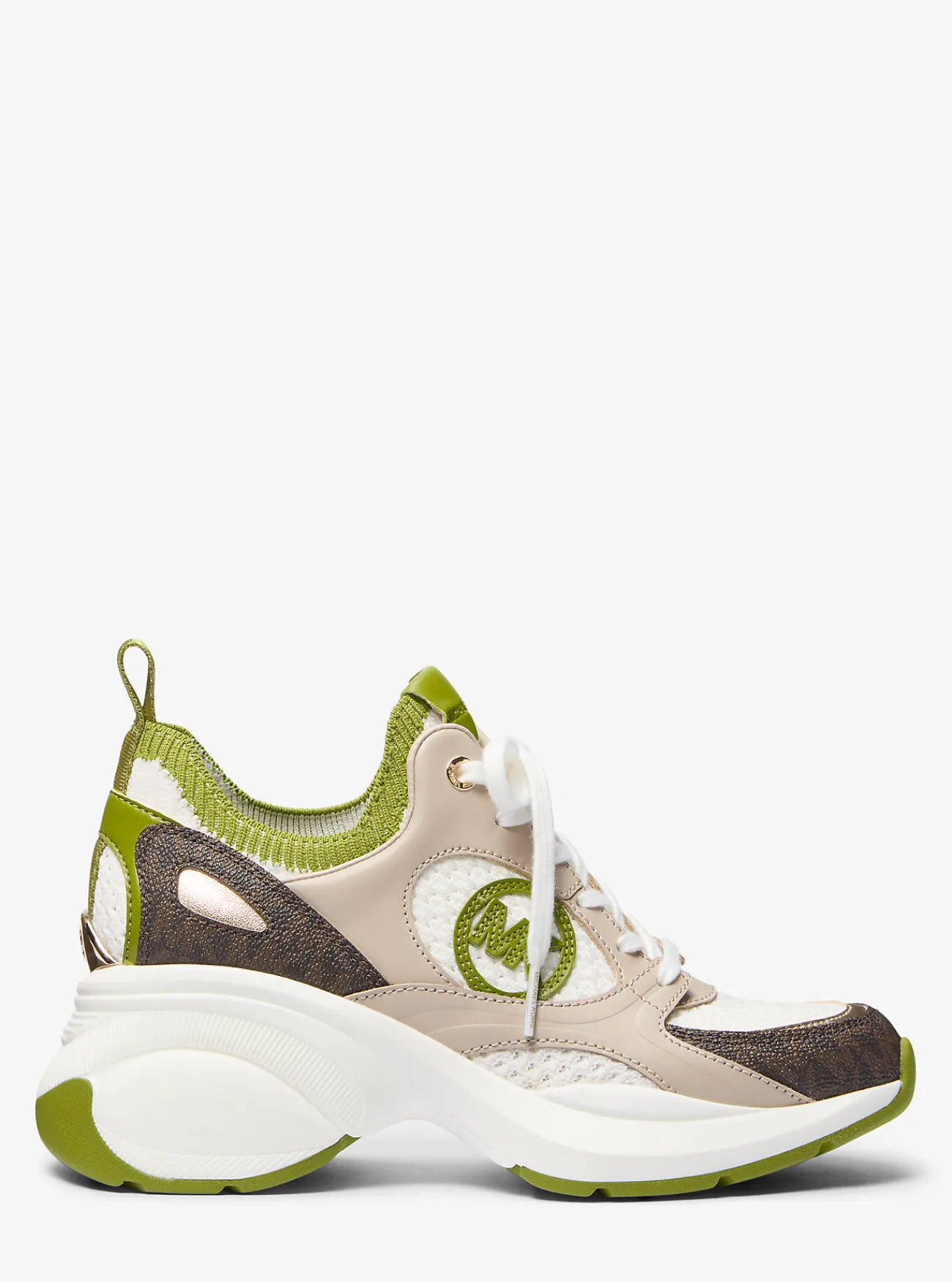 Michael Kors Sneaker Zuma van gemengd materiaal WEIDEGROEN Discount
