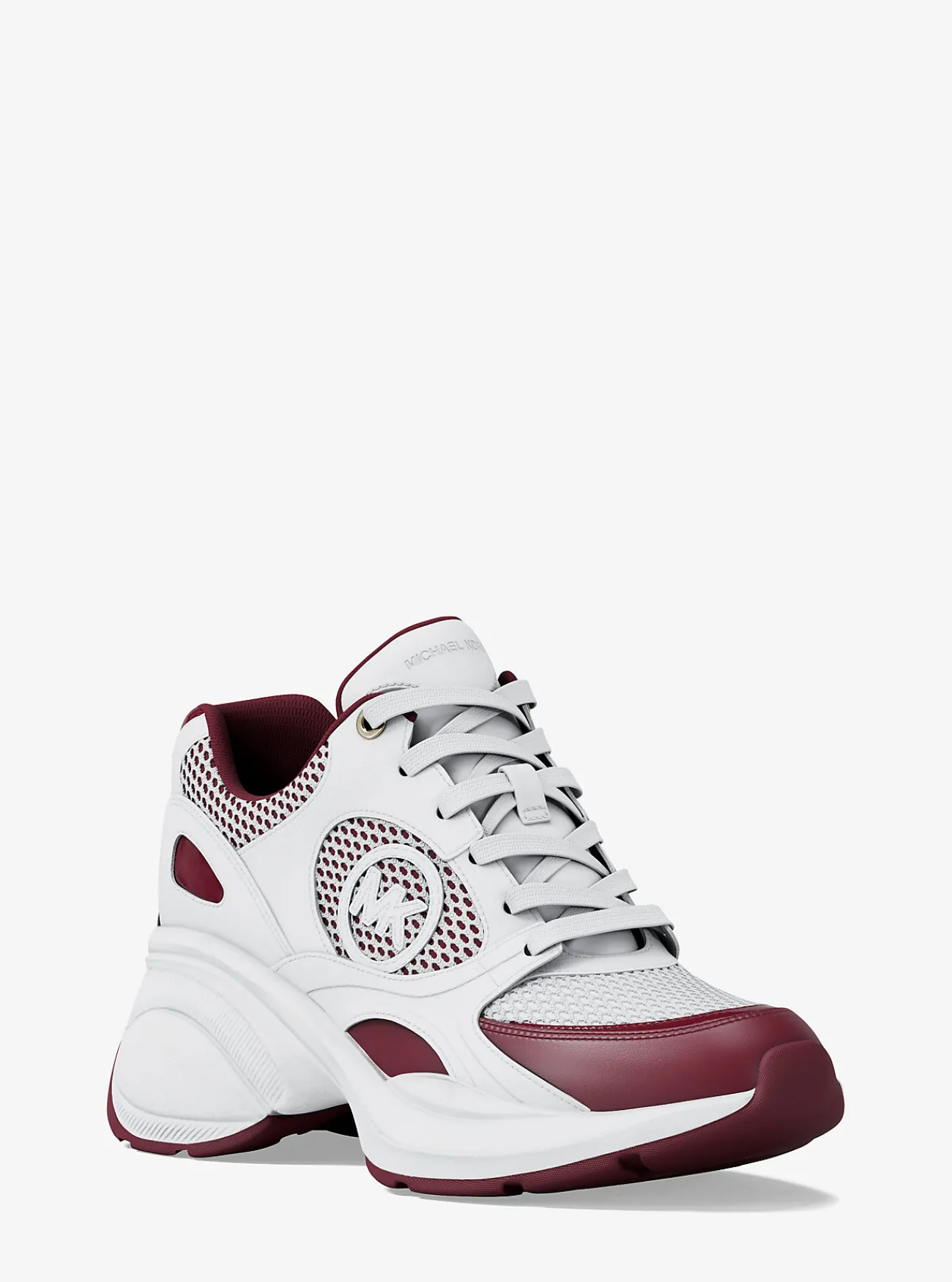Michael Kors Sneaker Zuma van leer en mesh MOERBEI Hot