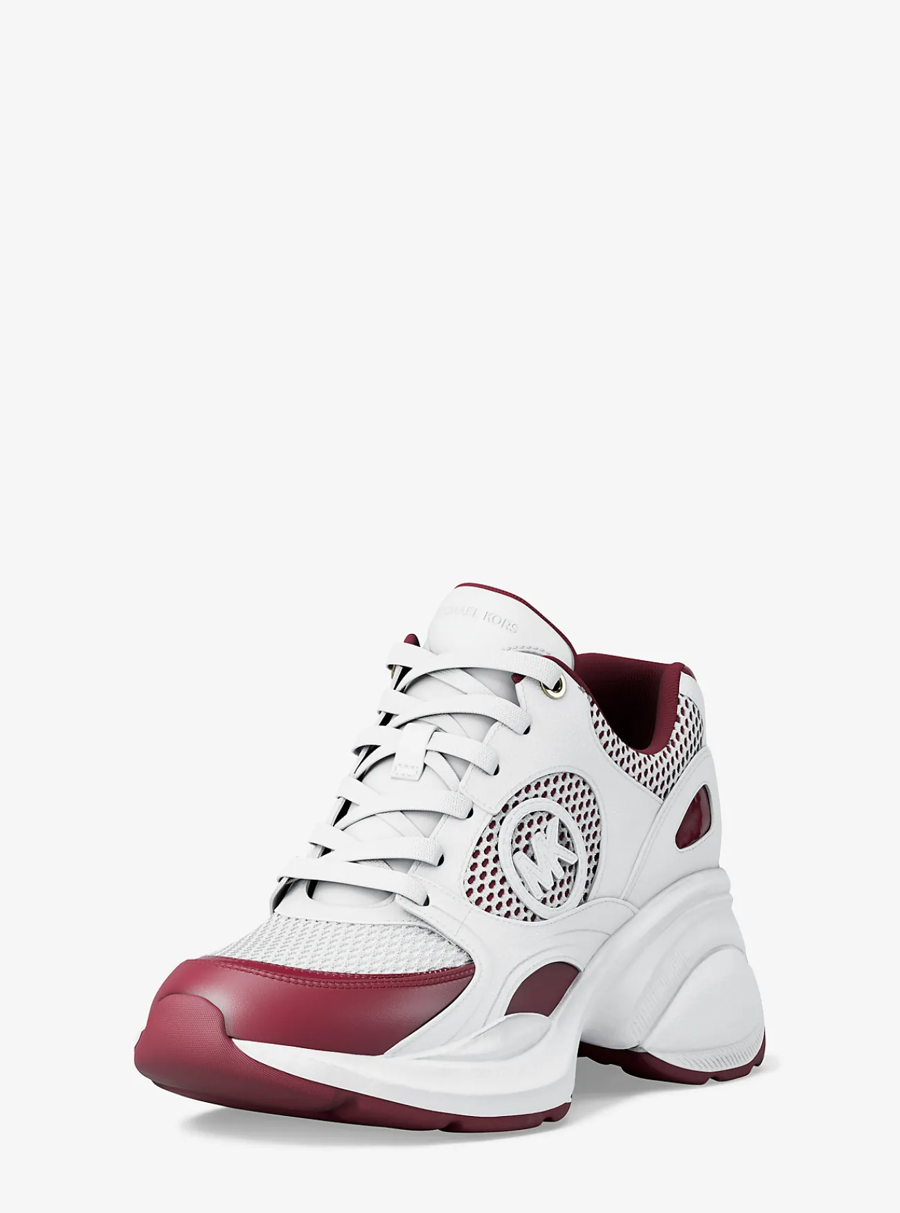 Michael Kors Sneaker Zuma van leer en mesh MOERBEI Hot