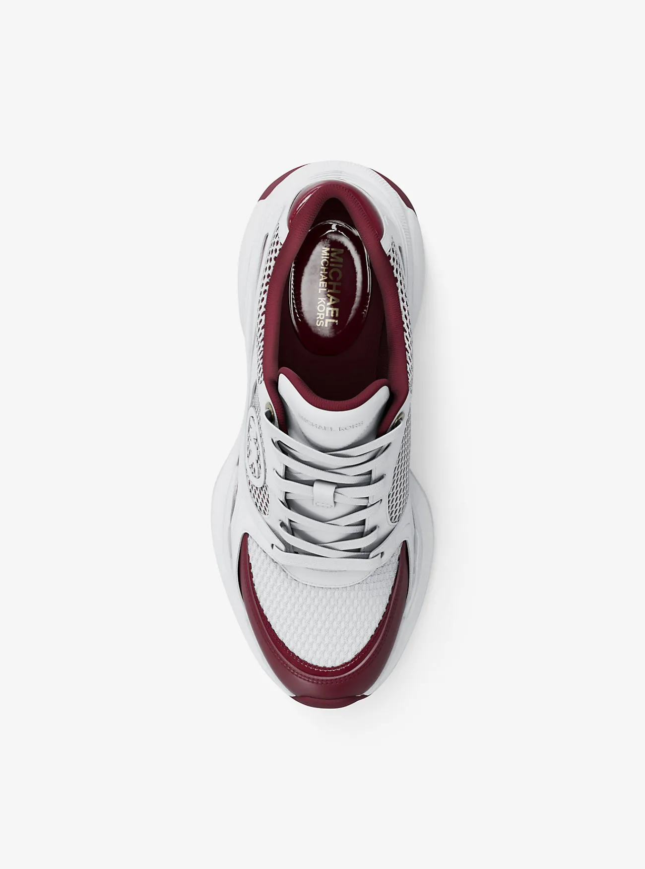 Michael Kors Sneaker Zuma van leer en mesh MOERBEI Hot