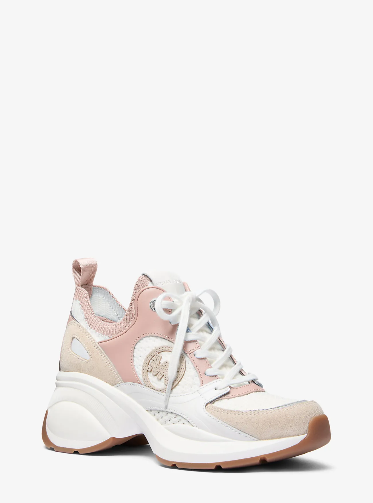 Michael Kors Sneaker Zuma van leer en mesh met kleurvlakken ZACHTROZE Best