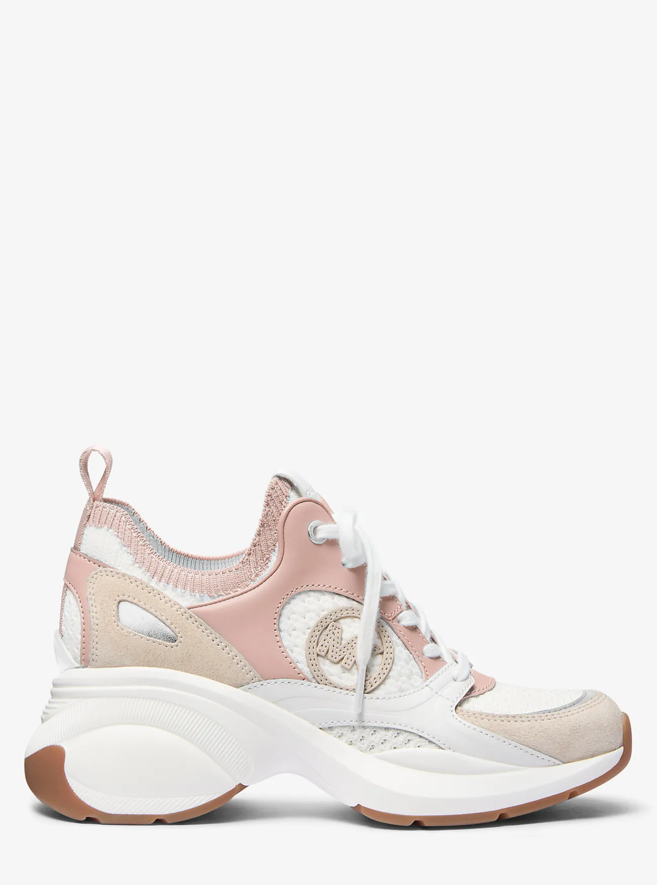 Michael Kors Sneaker Zuma van leer en mesh met kleurvlakken ZACHTROZE Best