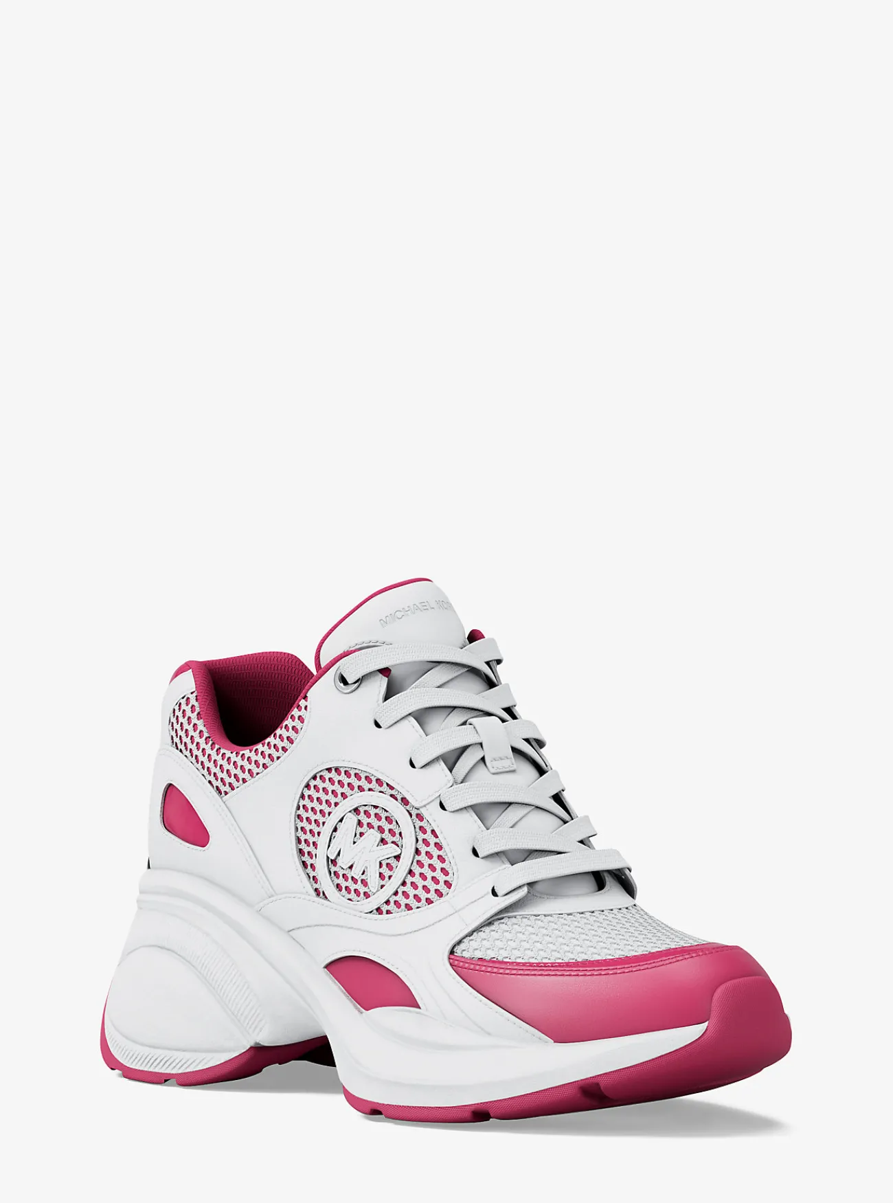 Michael Kors Sneaker Zuma van leer en mesh WILDEBES New