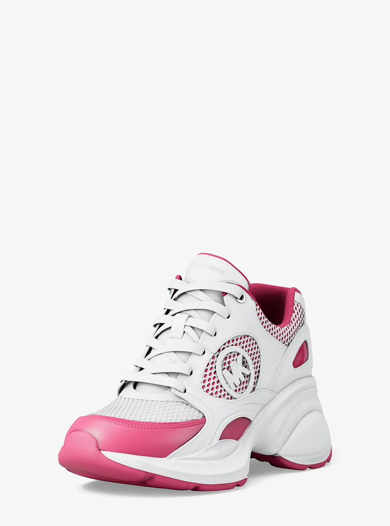 Michael Kors Sneaker Zuma van leer en mesh WILDEBES New