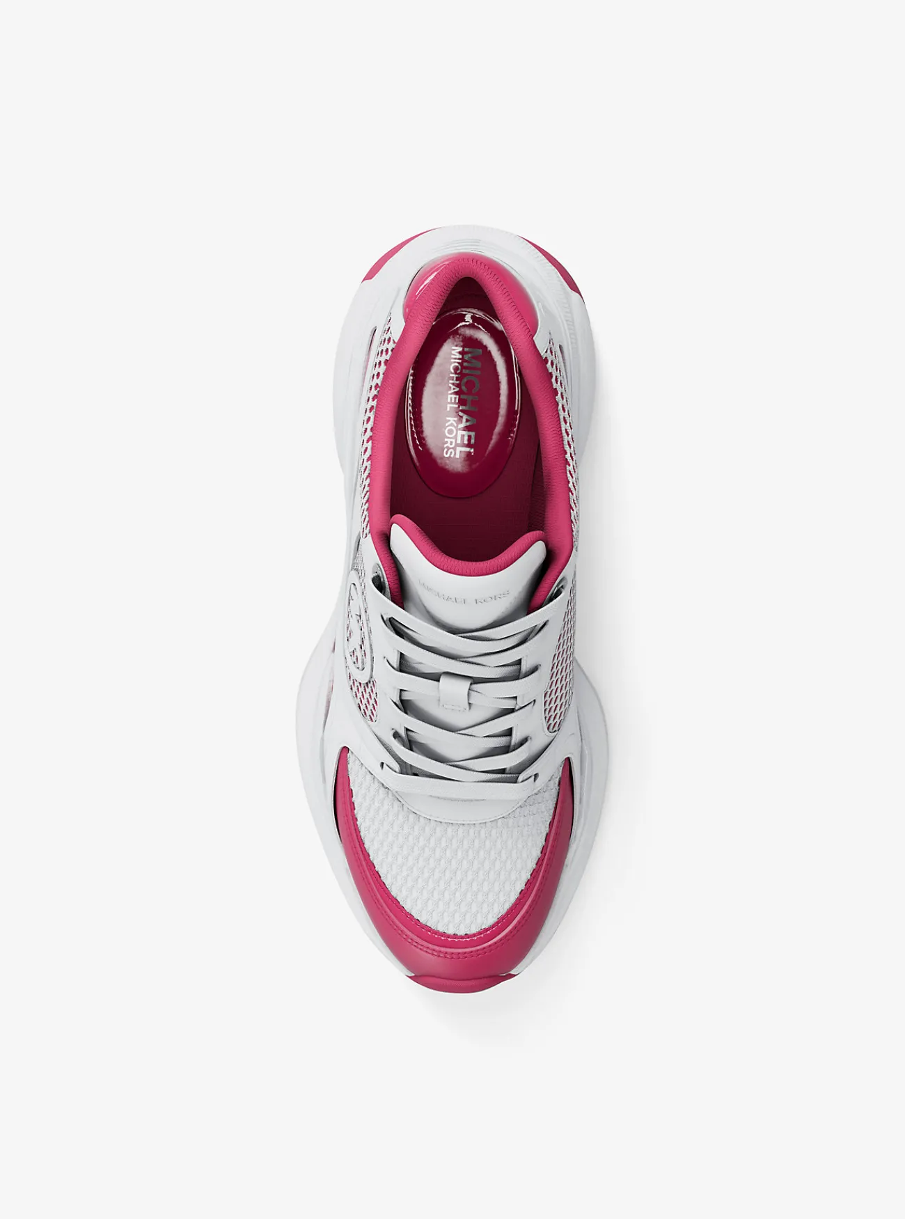 Michael Kors Sneaker Zuma van leer en mesh WILDEBES New