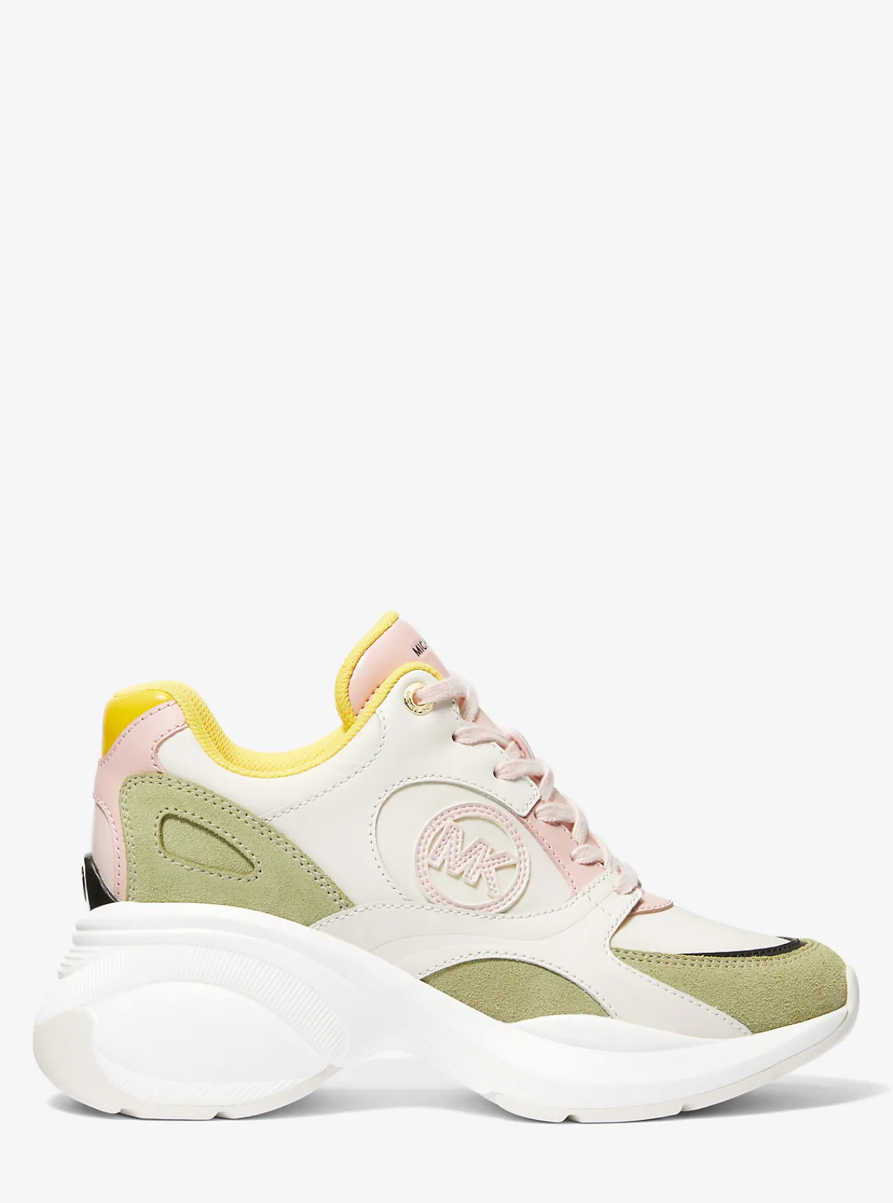 Michael Kors Sneaker Zuma van leer met kleurvlakken LICHTSALIEMULTI Fashion