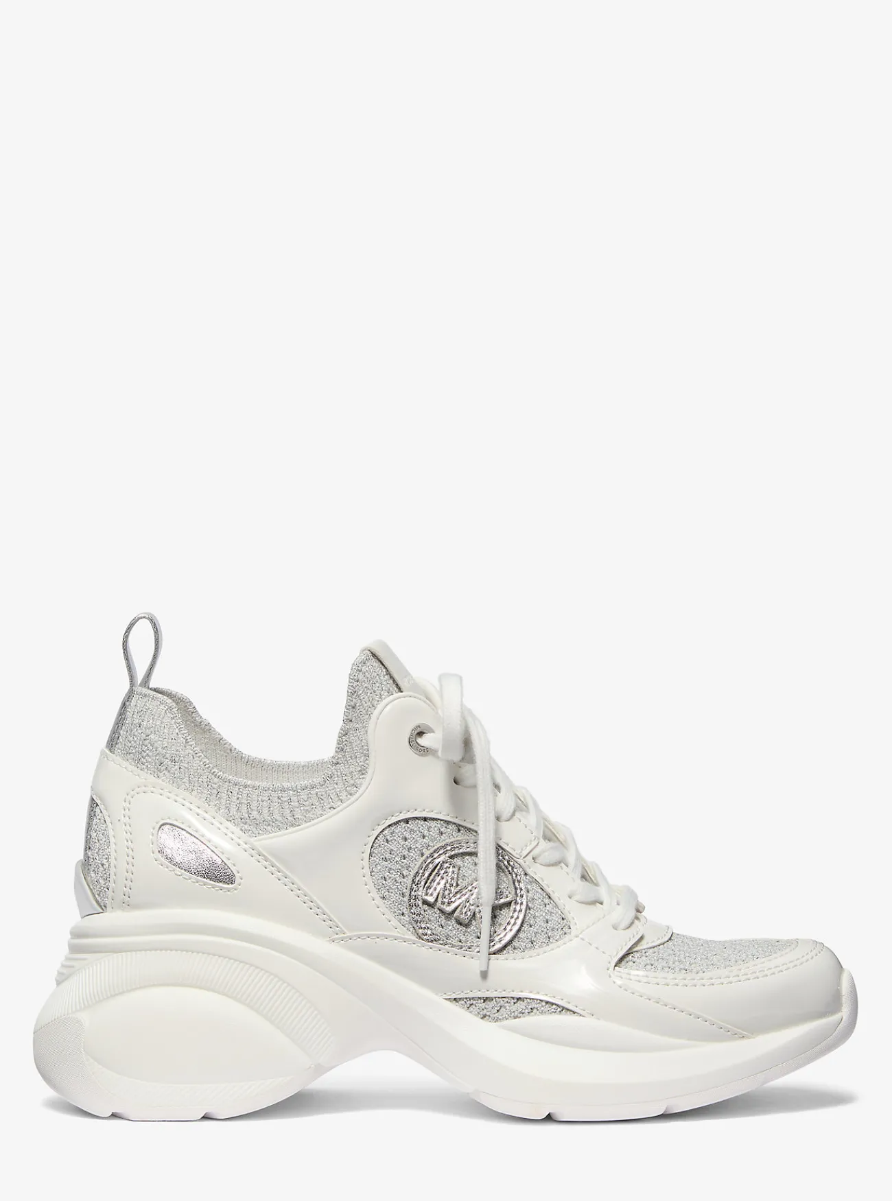 Michael Kors Sneaker Zuma van mesh en metallic materiaal ZILVER Fashion