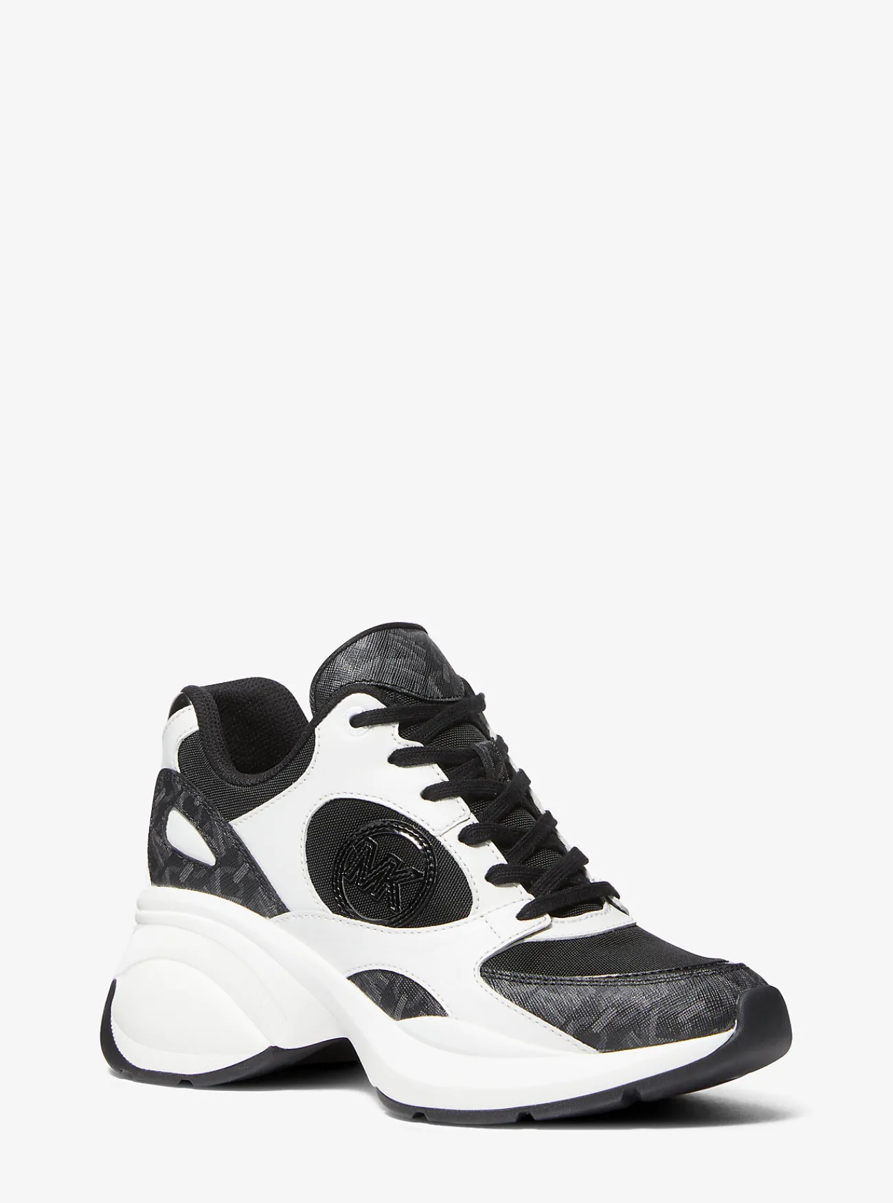 Michael Kors Sneaker Zuma van mesh met kenmerkend Empire-logo ZWART Best