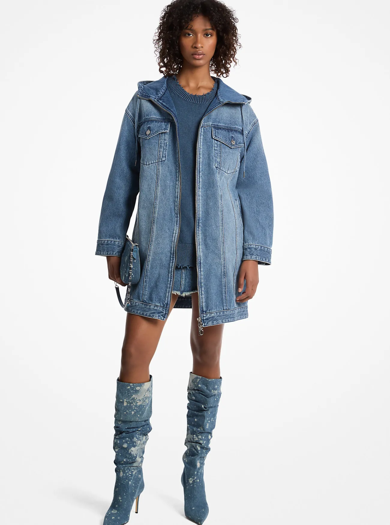 Michael Kors Spijkerjas met capuchon, oversized UNIONMETWASSING Hot
