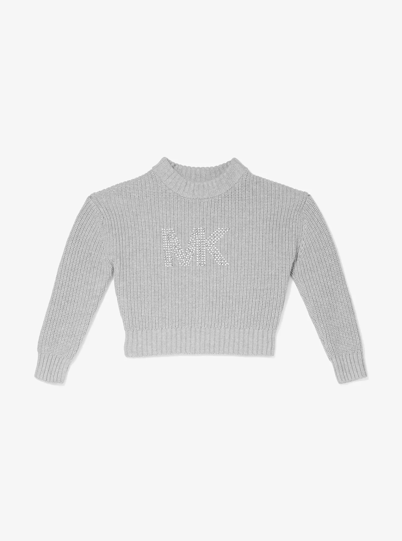 Michael Kors Sweater van katoenmix met versierd logo GRIJS Sale