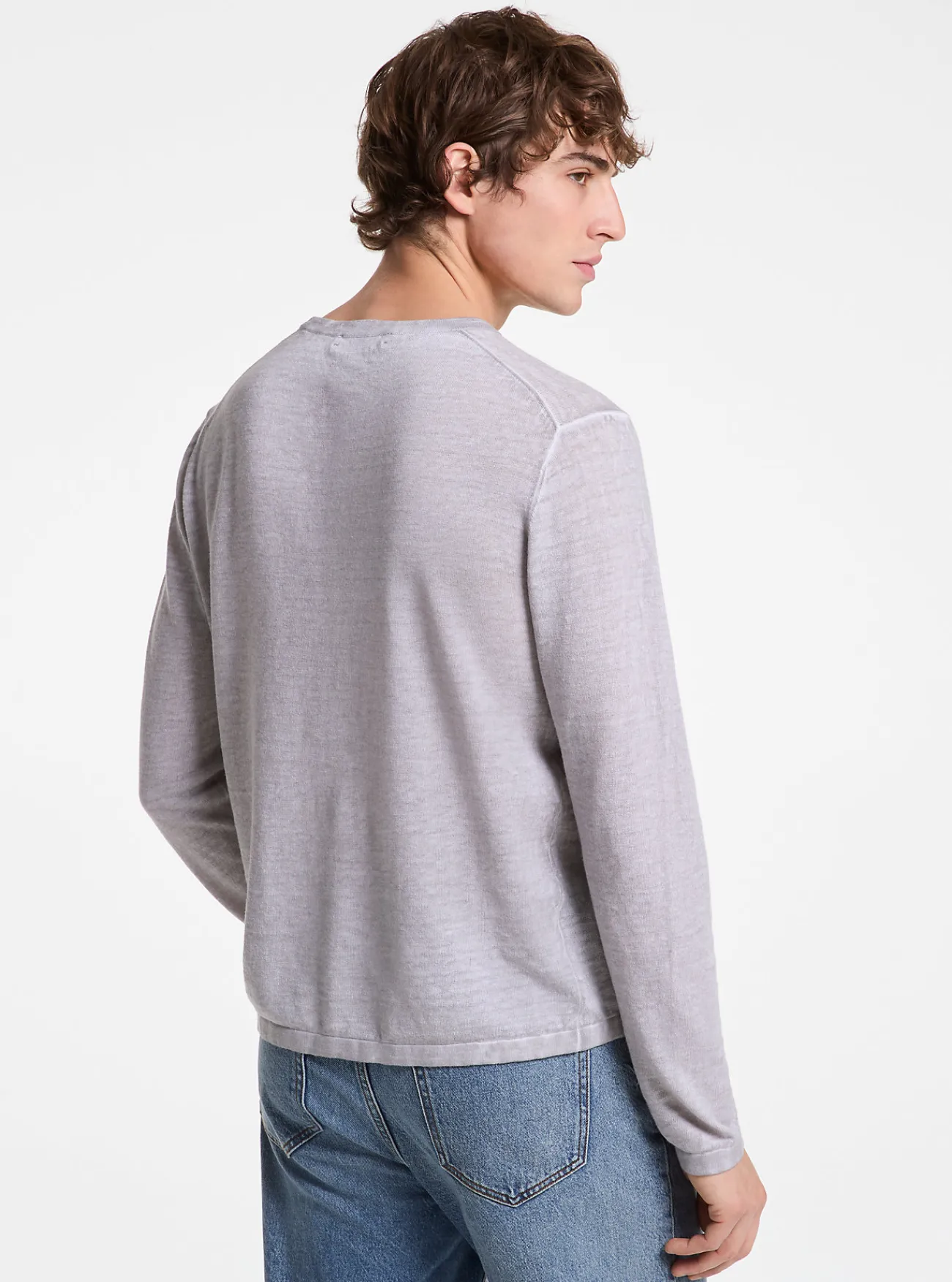 Michael Kors Sweater van linnen en katoen NIKKEL Sale