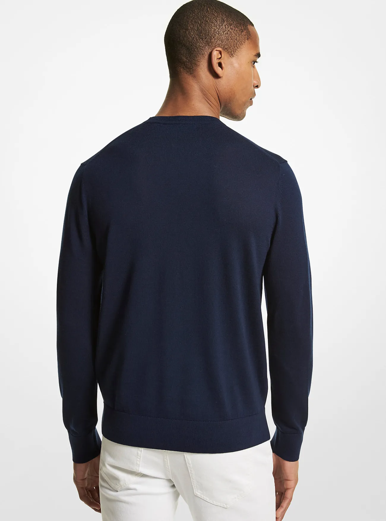 Michael Kors Sweater van merinowol MIDDERNACHTSBLAUW Fashion