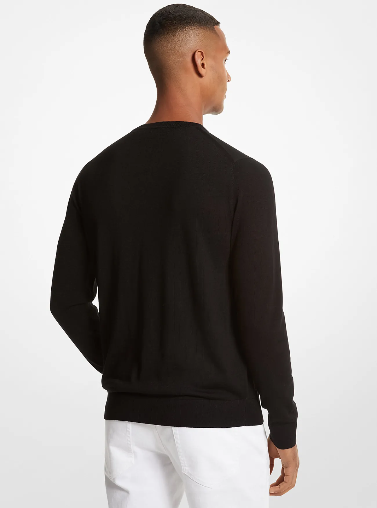 Michael Kors Sweater van merinowol ZWART Discount