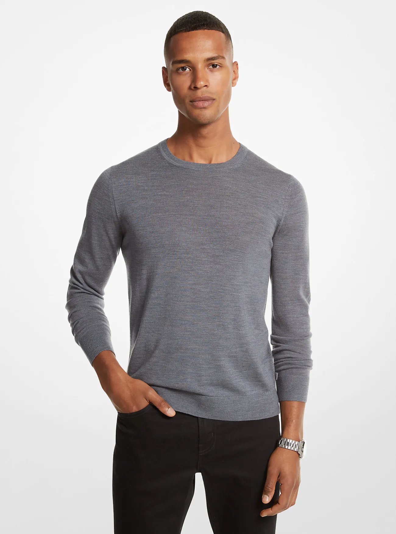 Michael Kors Sweater van merinowol ASGRIJS Sale