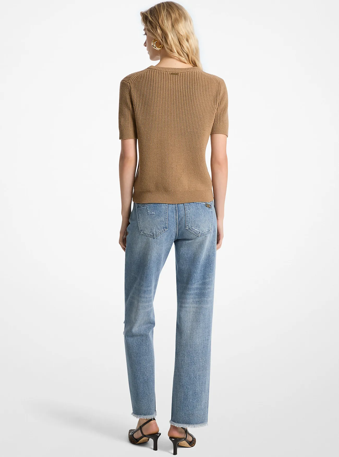 Michael Kors Sweater van wol met korte mouwen Fashion