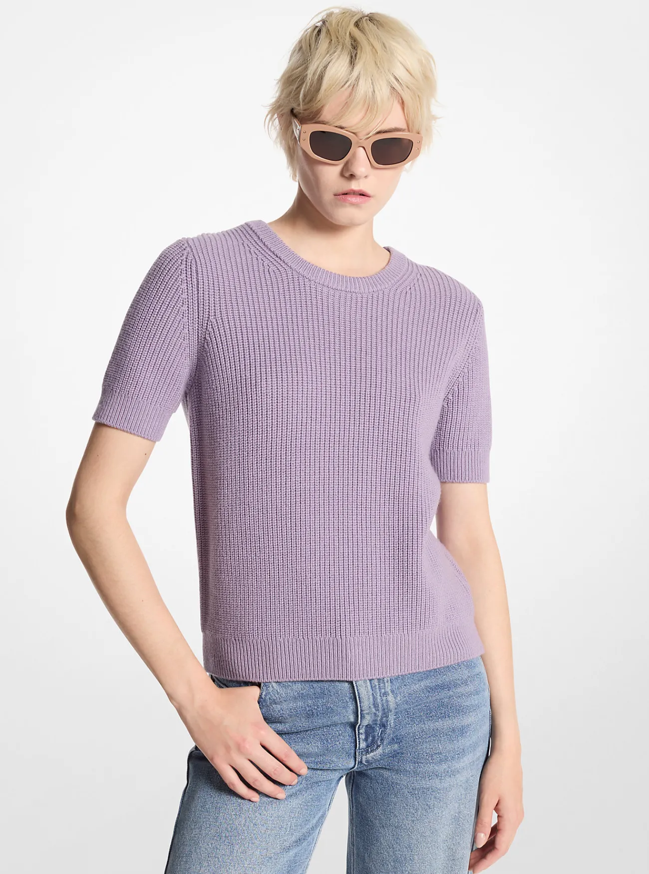 Michael Kors Sweater van wol met korte mouwen LIEFLILA Clearance