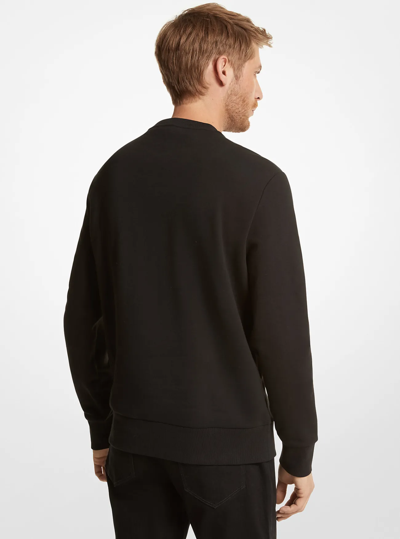 Michael Kors Sweatshirt van biologisch katoen met Empire-logo ZWART Hot