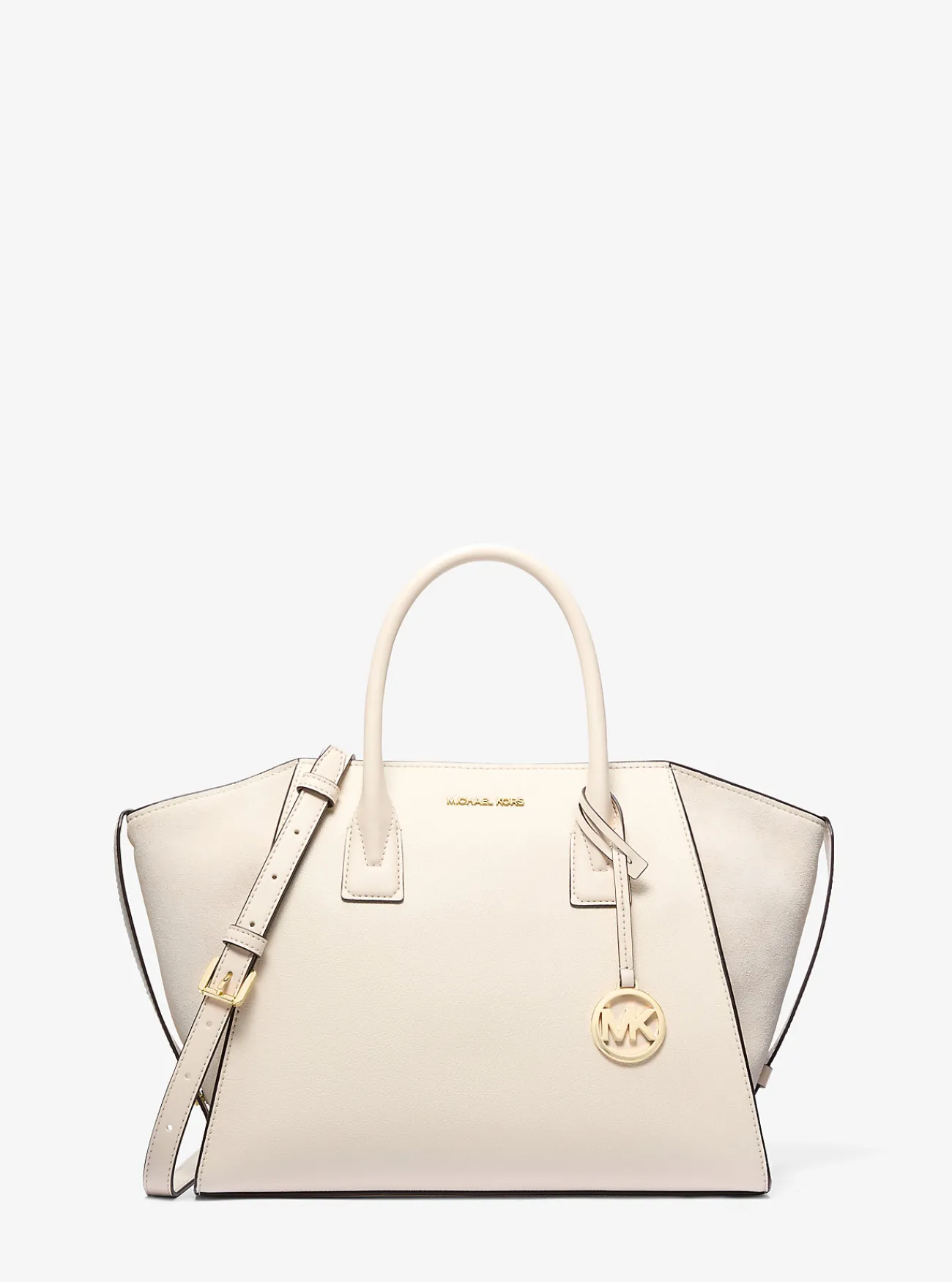 Michael Kors Tas Avril van leer en su&egrave;de, groot LICHTCR&Egrave;ME New