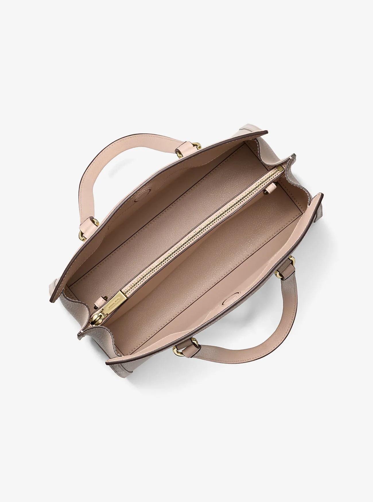 Michael Kors Tas Chantal van getrommeld leer, middelgroot ZACHTROZE New