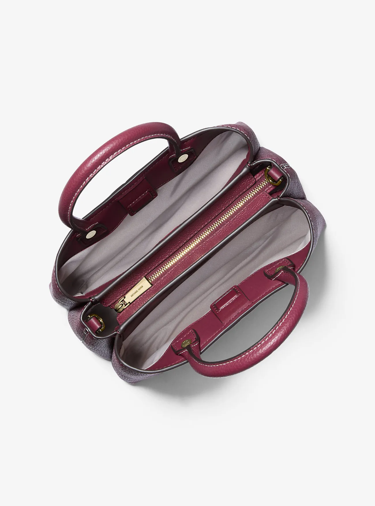 Michael Kors Tas Flora van canvas met kenmerkend logo en leer, middelgroot Online