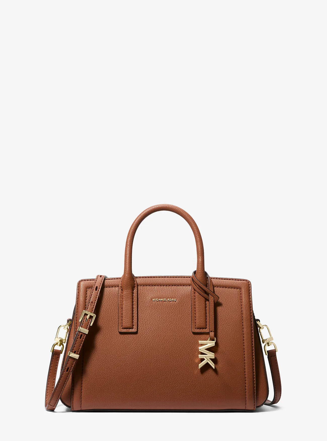 Michael Kors Tas Laila van getrommeld leer, klein LUGGAGE Best