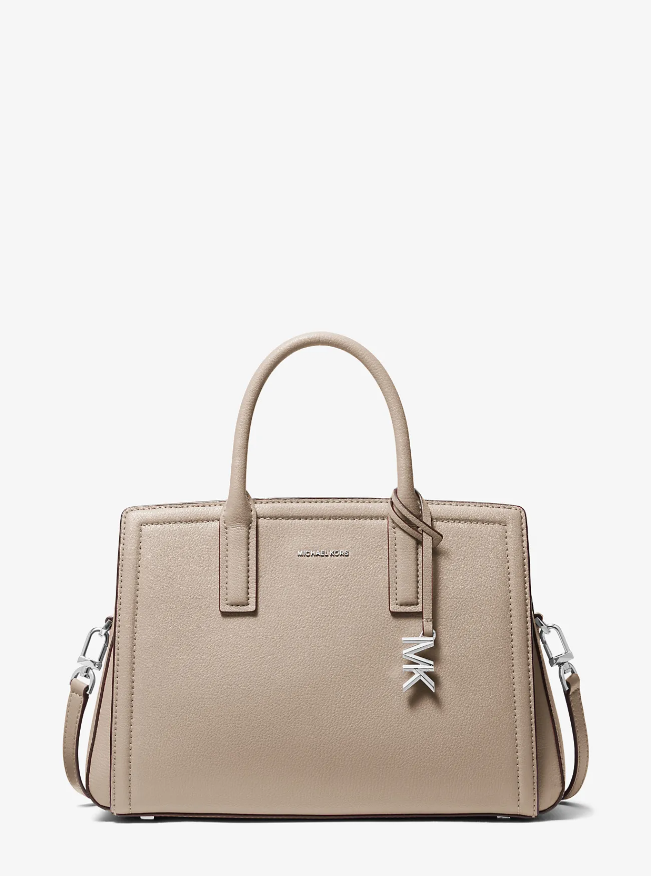 Michael Kors Tas Laila van leer, middelgroot LICHTZAND Outlet