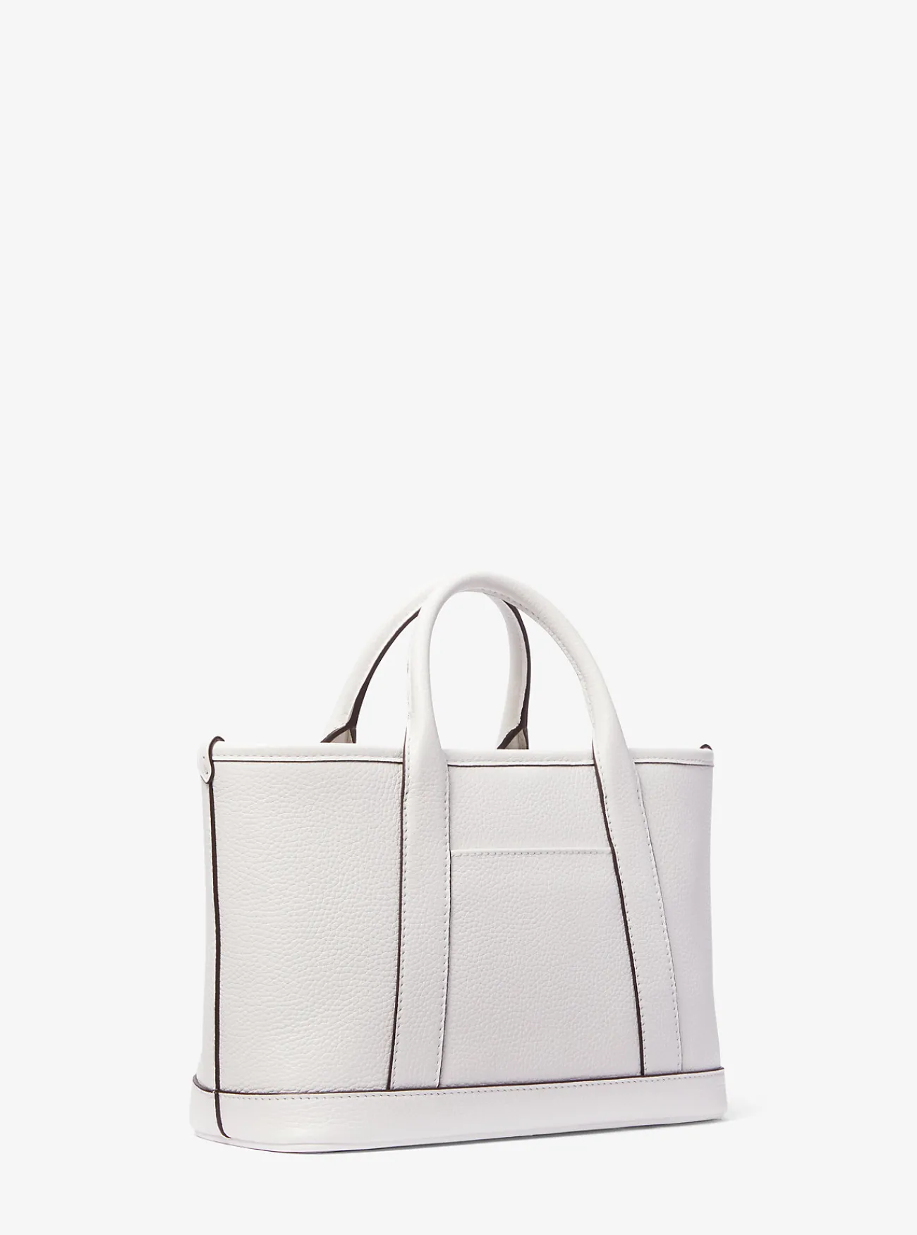 Michael Kors Tas Luisa van getrommeld leer, klein OPTISCHWIT Clearance