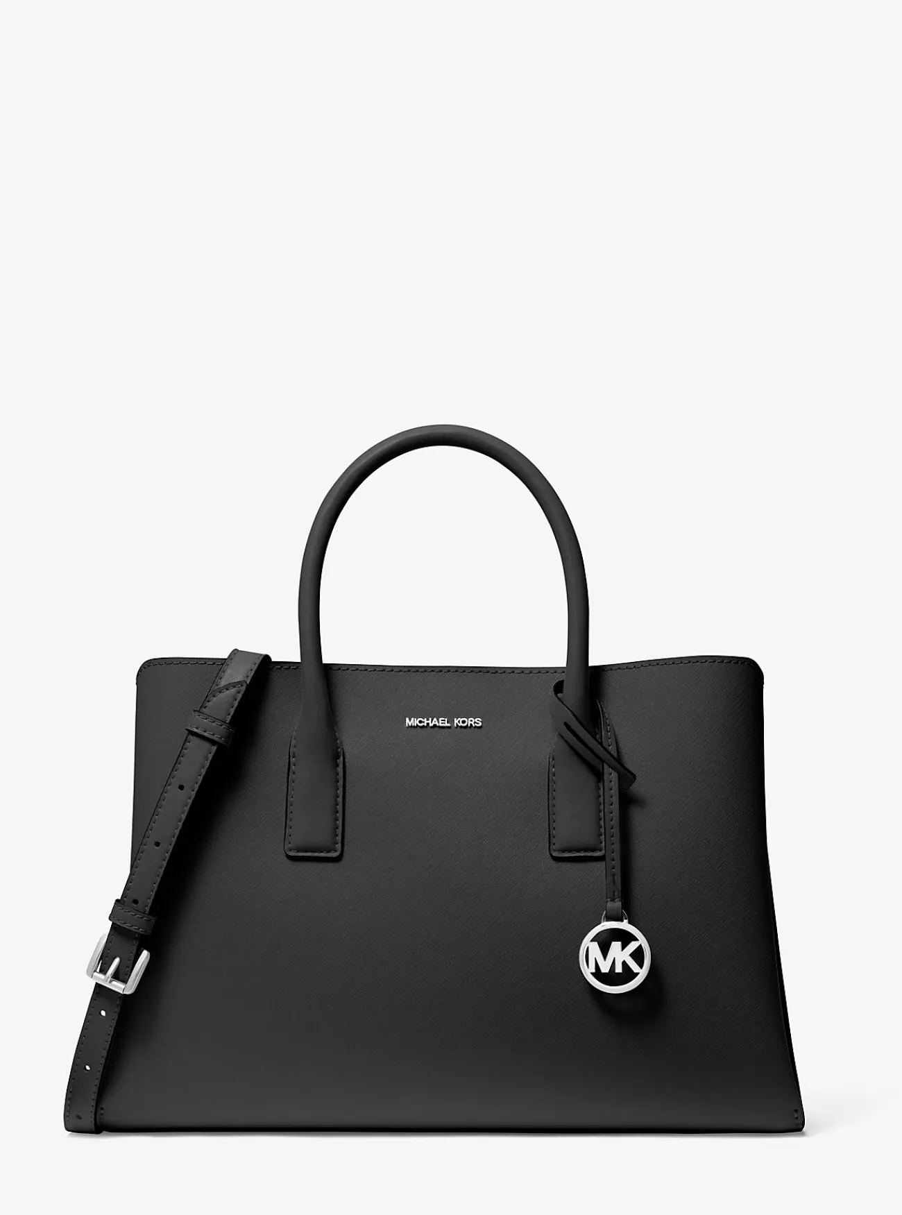 Michael Kors Tas Ruthie van saffianoleer, groot ZWART Hot