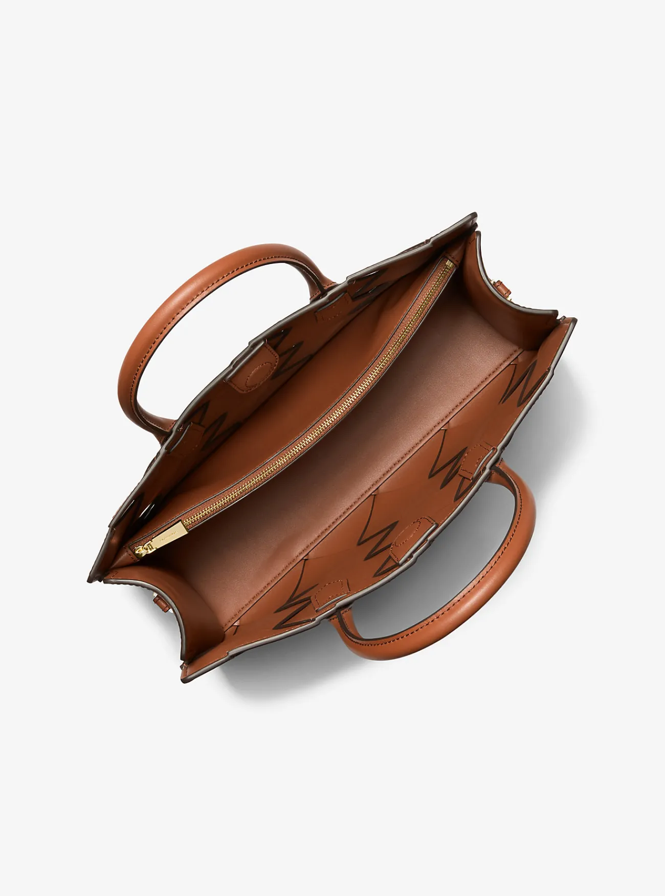 Michael Kors Tas Scarlett van geweven leer, middelgroot LUGGAGE Clearance