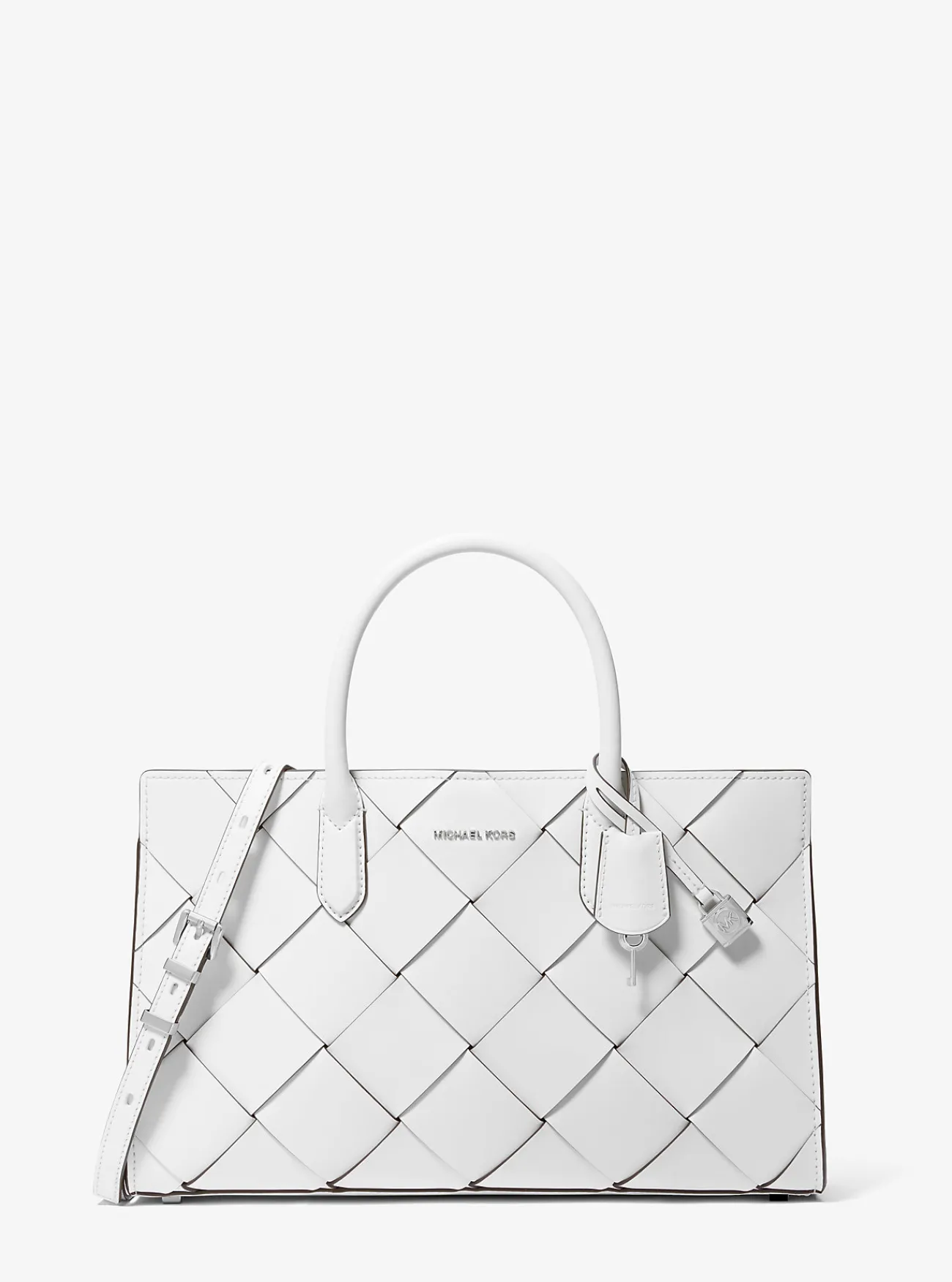 Michael Kors Tas Scarlett van geweven leer, middelgroot OPTISCHWIT Discount