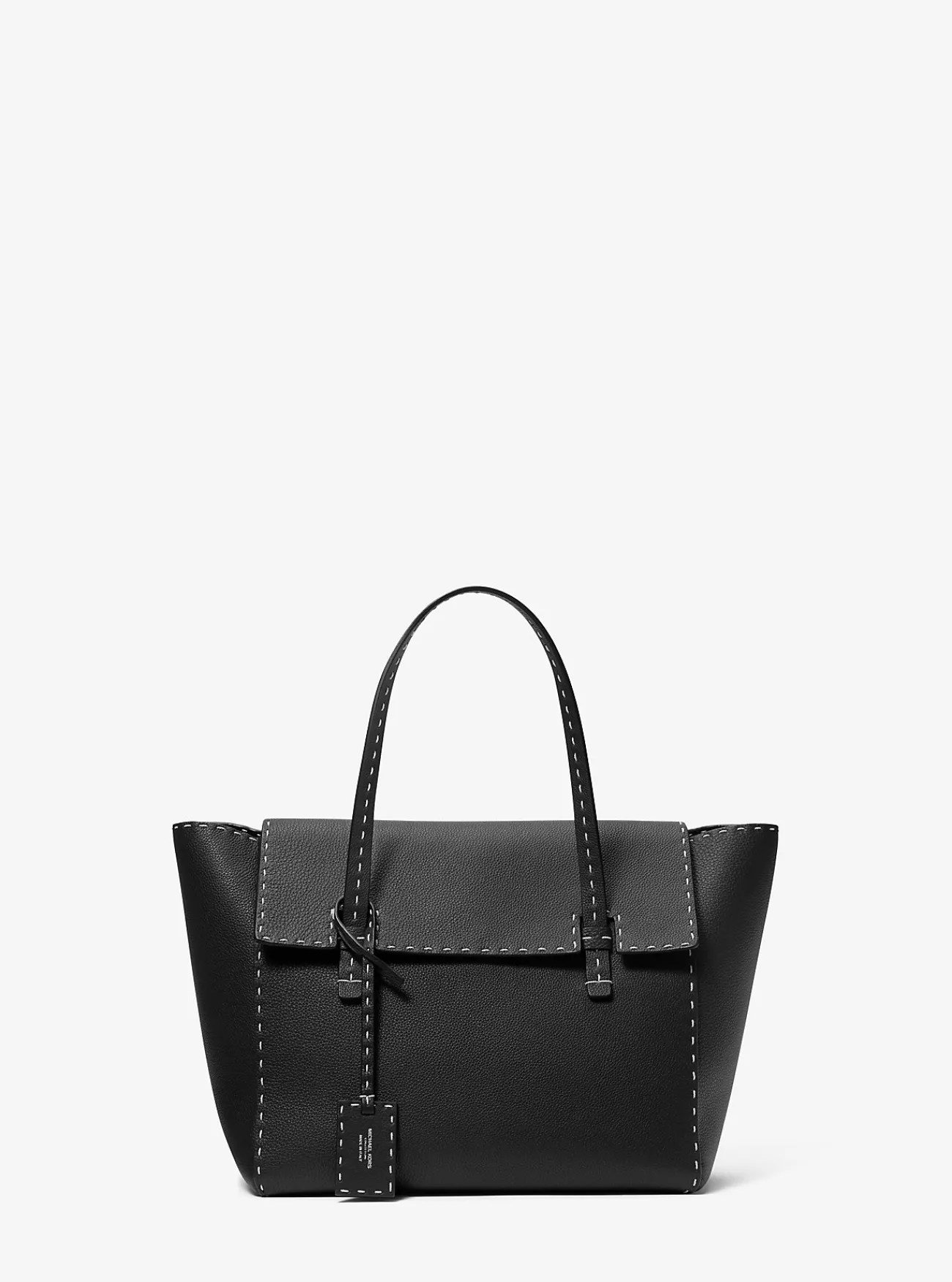Michael Kors Tas Sophia van handgestikt getrommeld leer ZWART Discount
