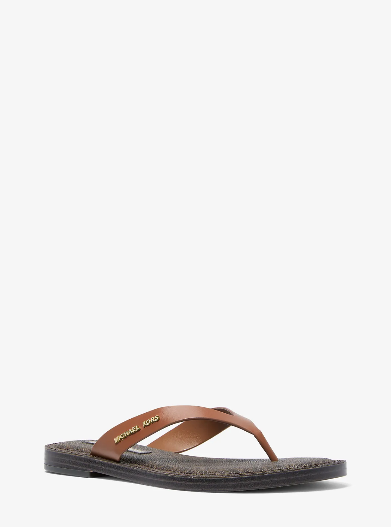 Michael Kors Teenslipper Koko van leer LUGGAGE Best