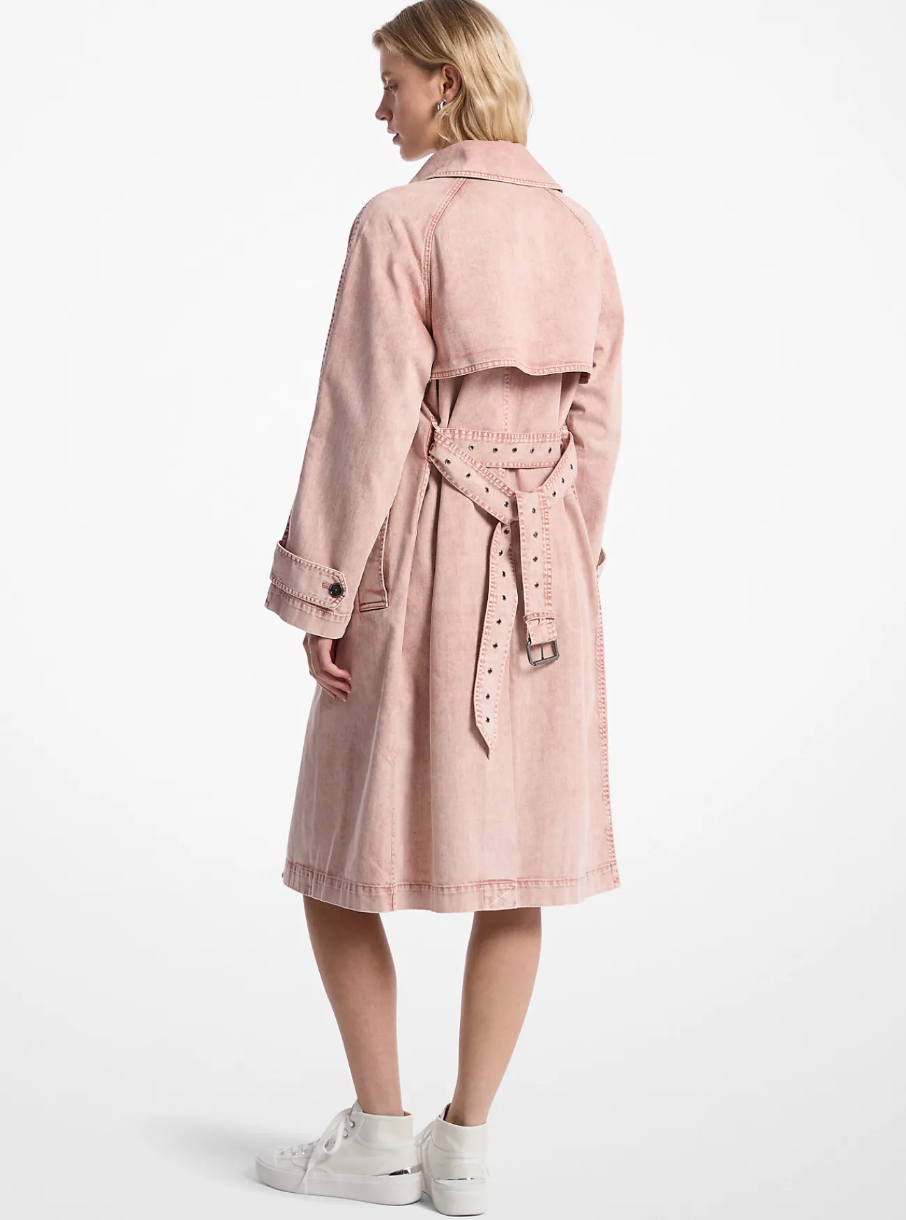 Michael Kors Trenchcoat van geverfde denim ROZENWATER Hot