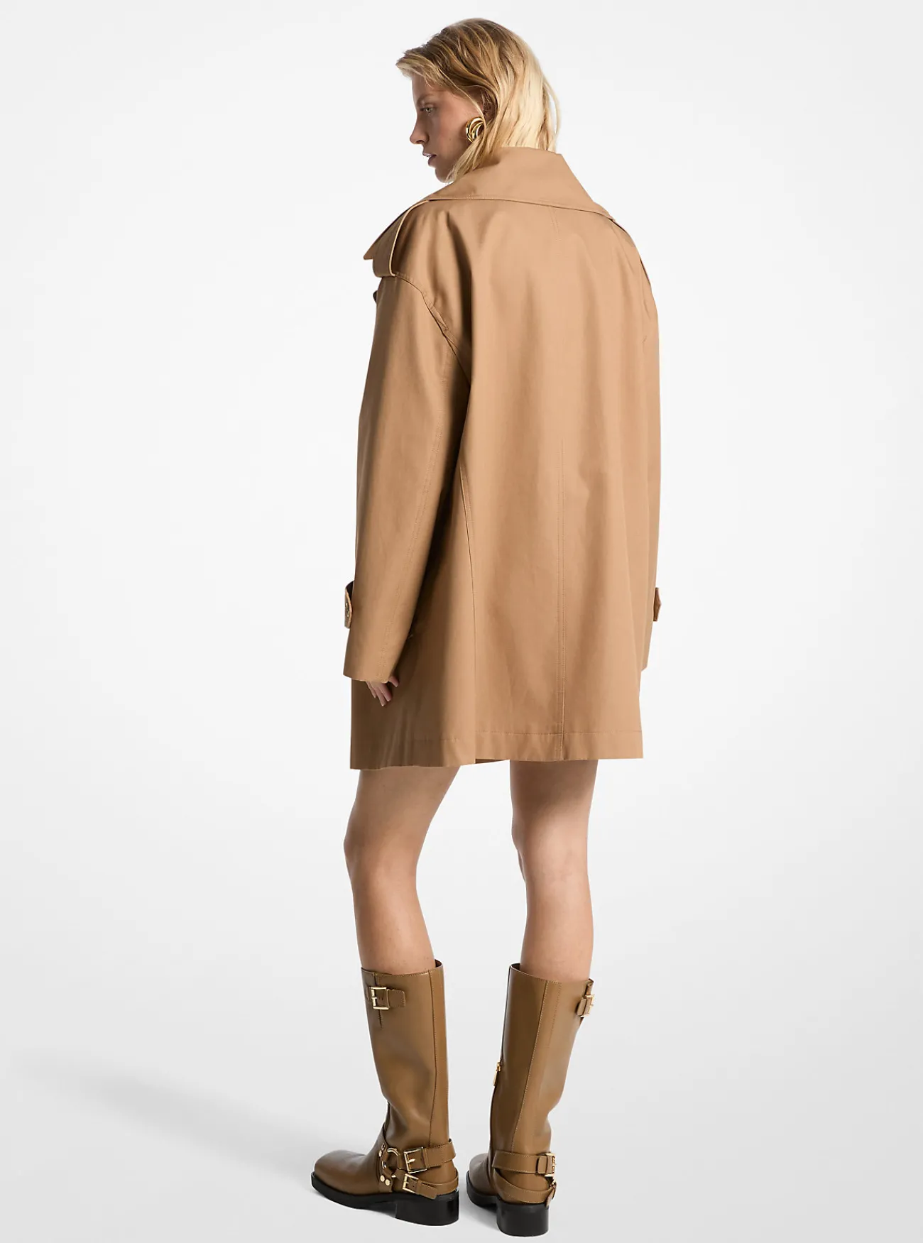 Michael Kors Trenchcoat van katoenen keperstof, oversized CAF&Eacute; Hot