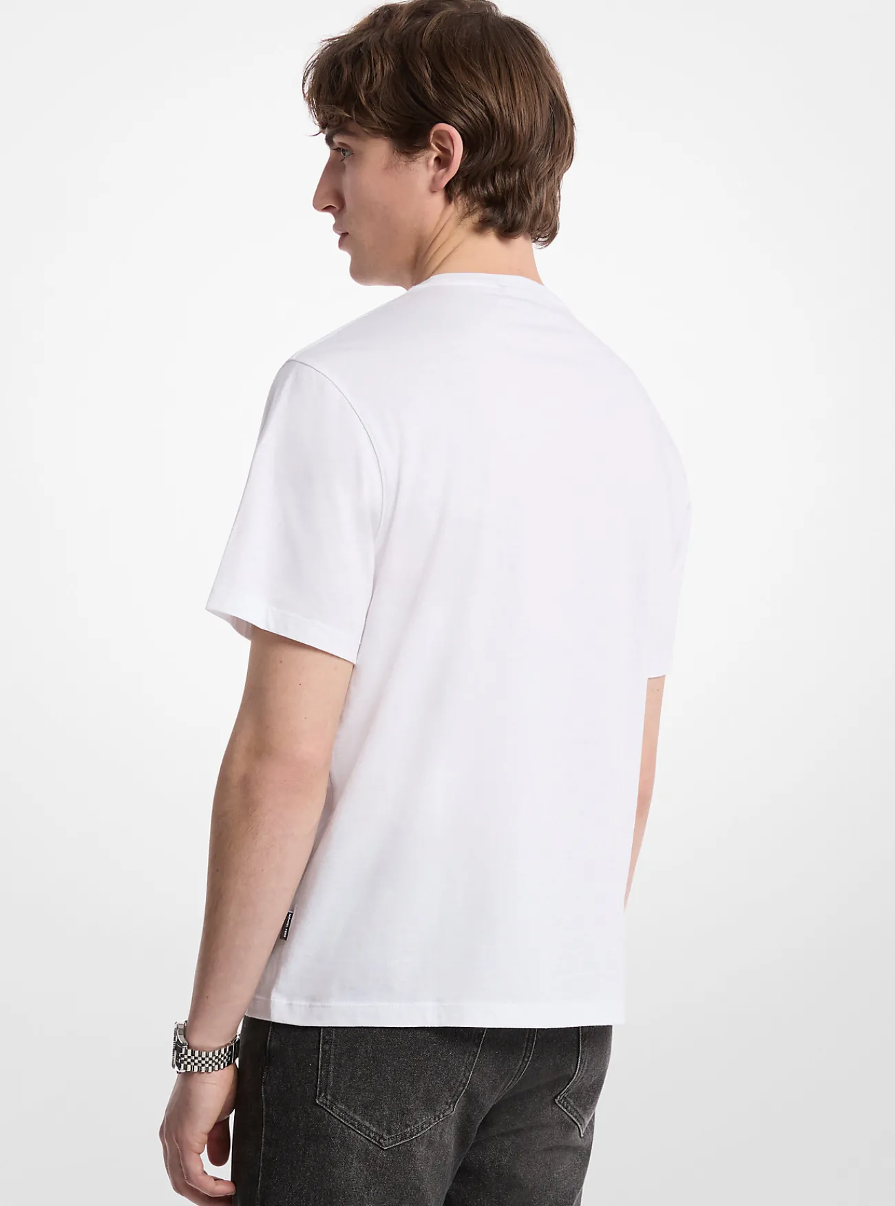 Michael Kors T-shirt van katoen met logo WIT Fashion