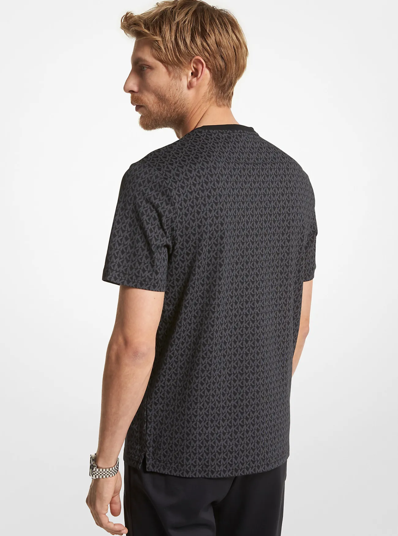 Michael Kors T-shirt van katoen met logo ZWART Online